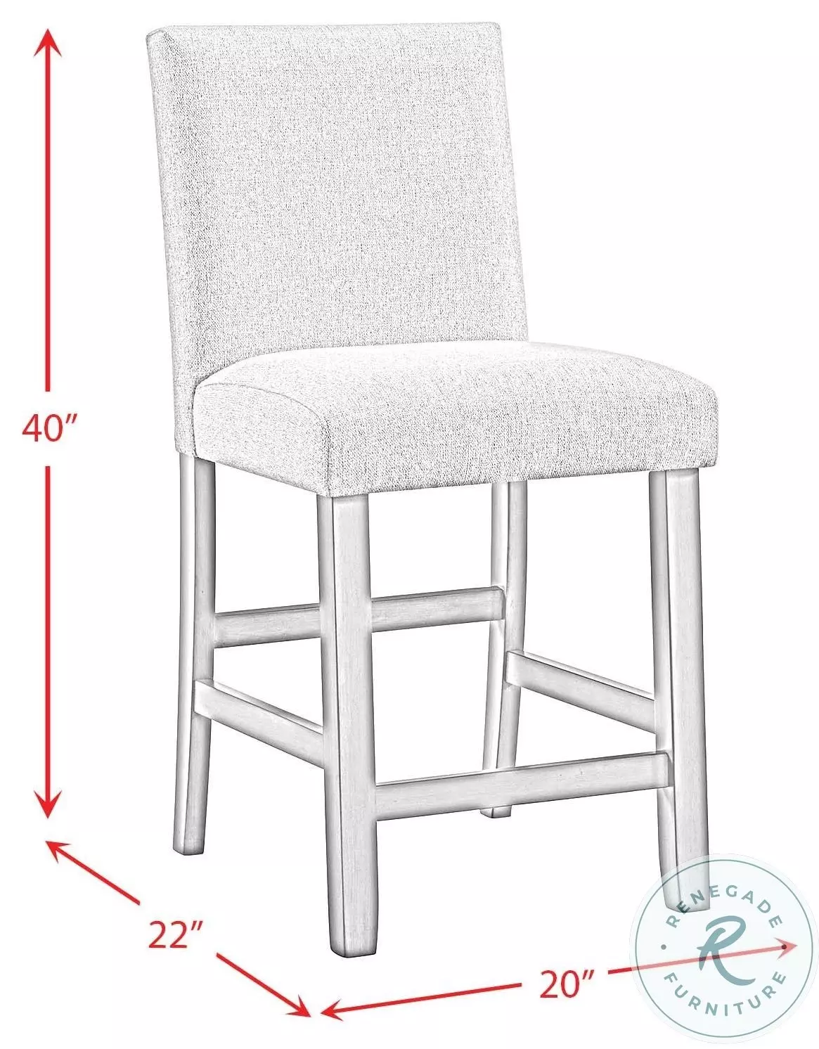 Hester Brown And Grey Counter Height Stool Set Of 2