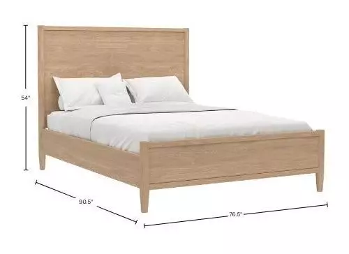 Sinclair Natural California King Panel Bed