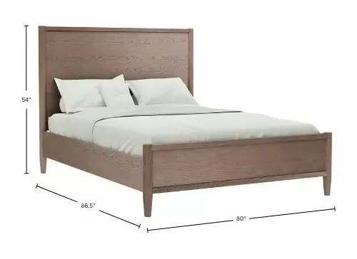 Sinclair Walnut King Panel Bed