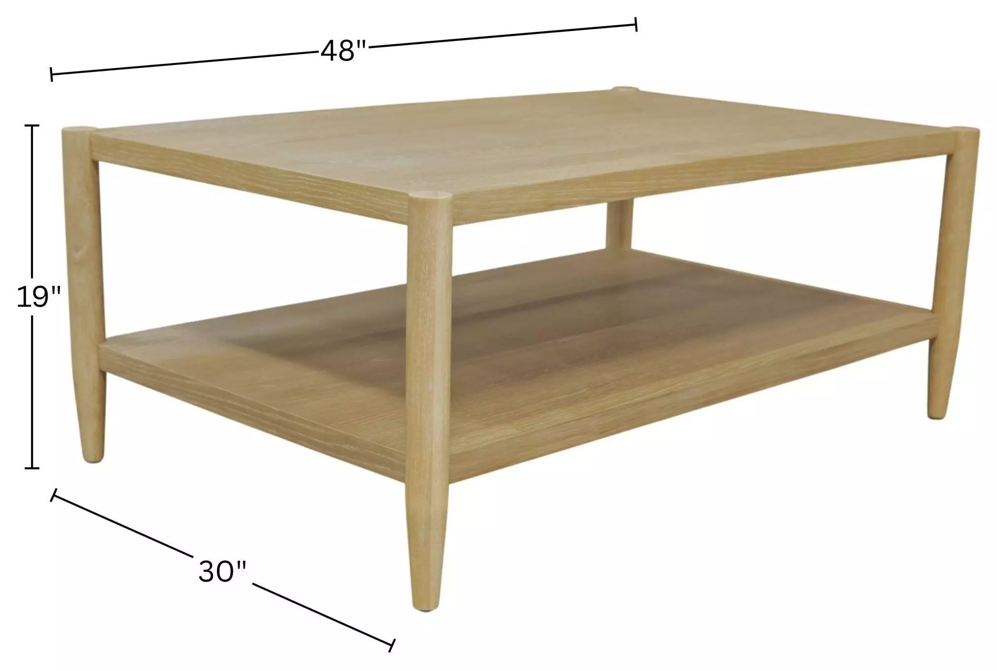 Sinclair Natural Rectangular Coffee Table
