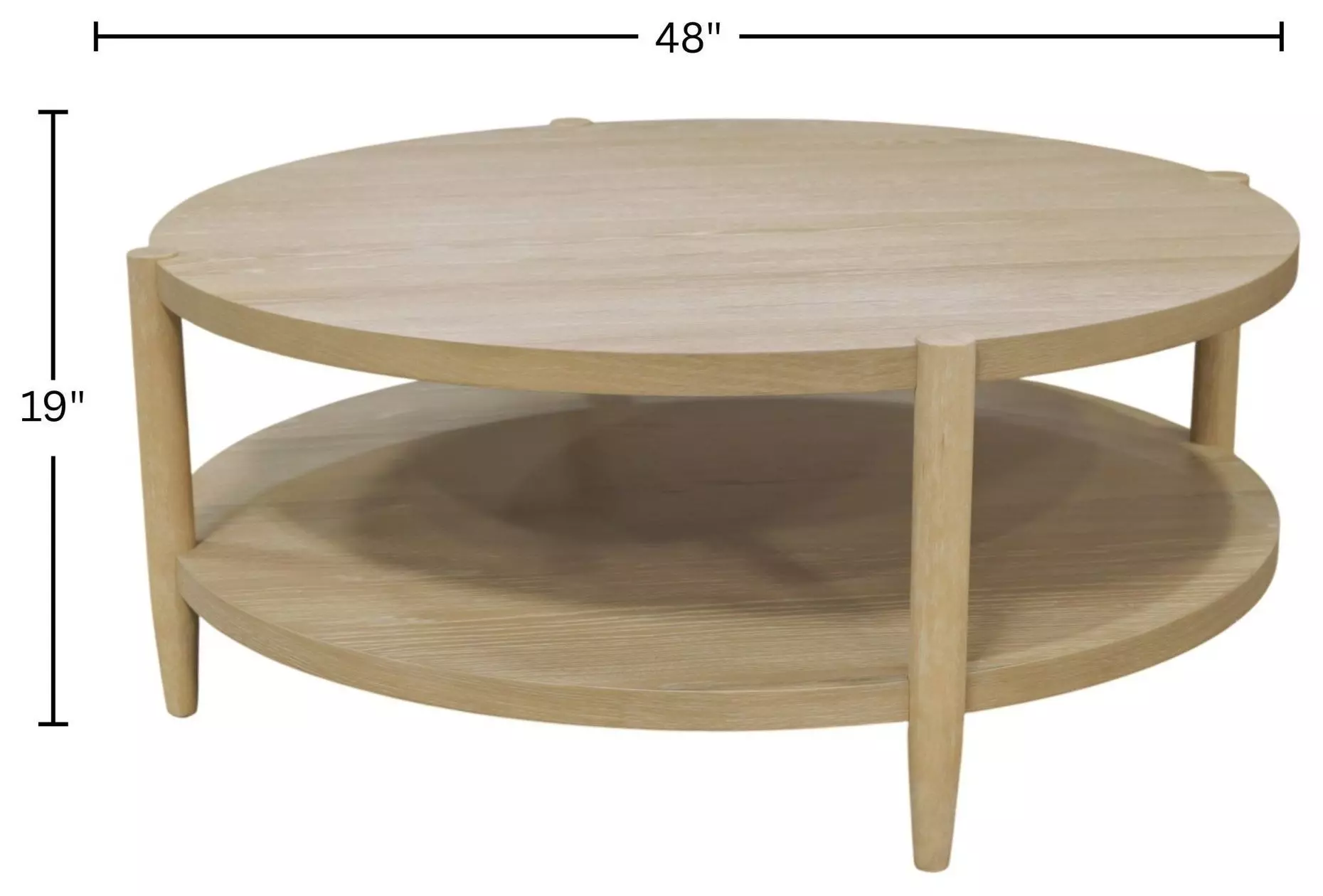 Sinclair Natural Round Coffee Table