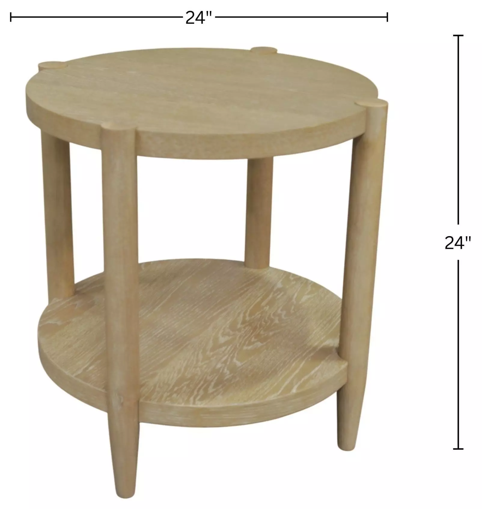 Sinclair Natural Round End Table