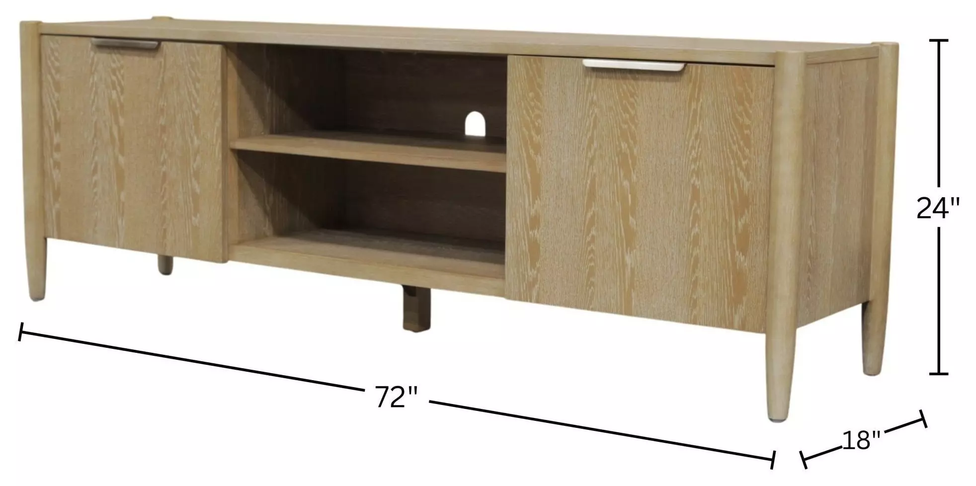 Sinclair Natural 72" TV Stand