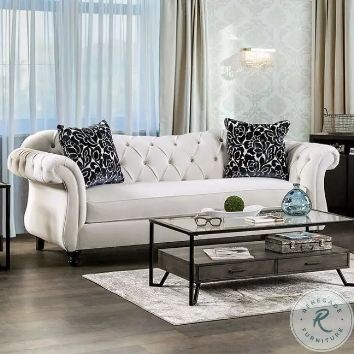 Antoinette White Sofa From Home Gallery Stores Home Gallery Stores
