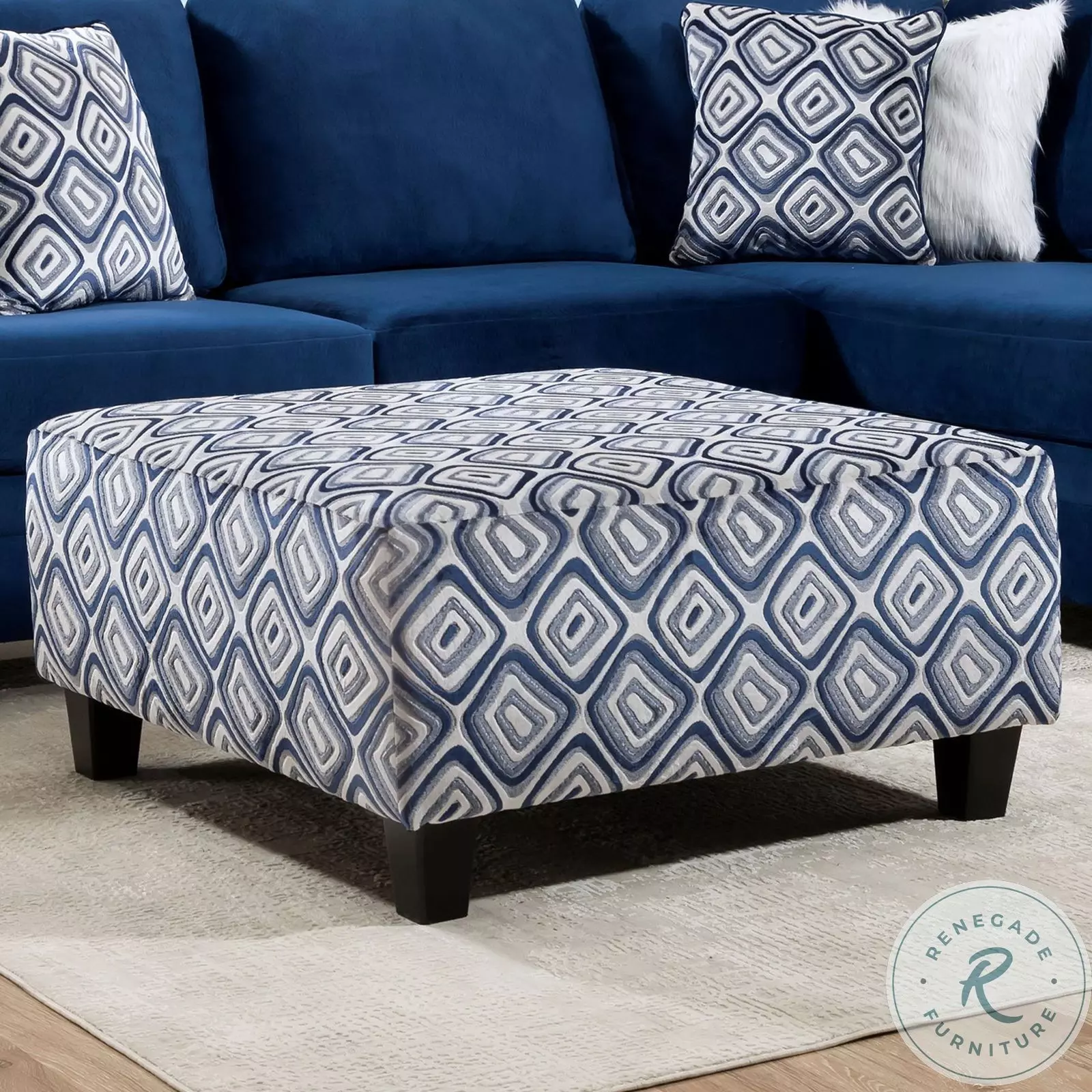 ノットデザインクッション ［ネイビー］ ノットデザインクッション ［ネイビー］