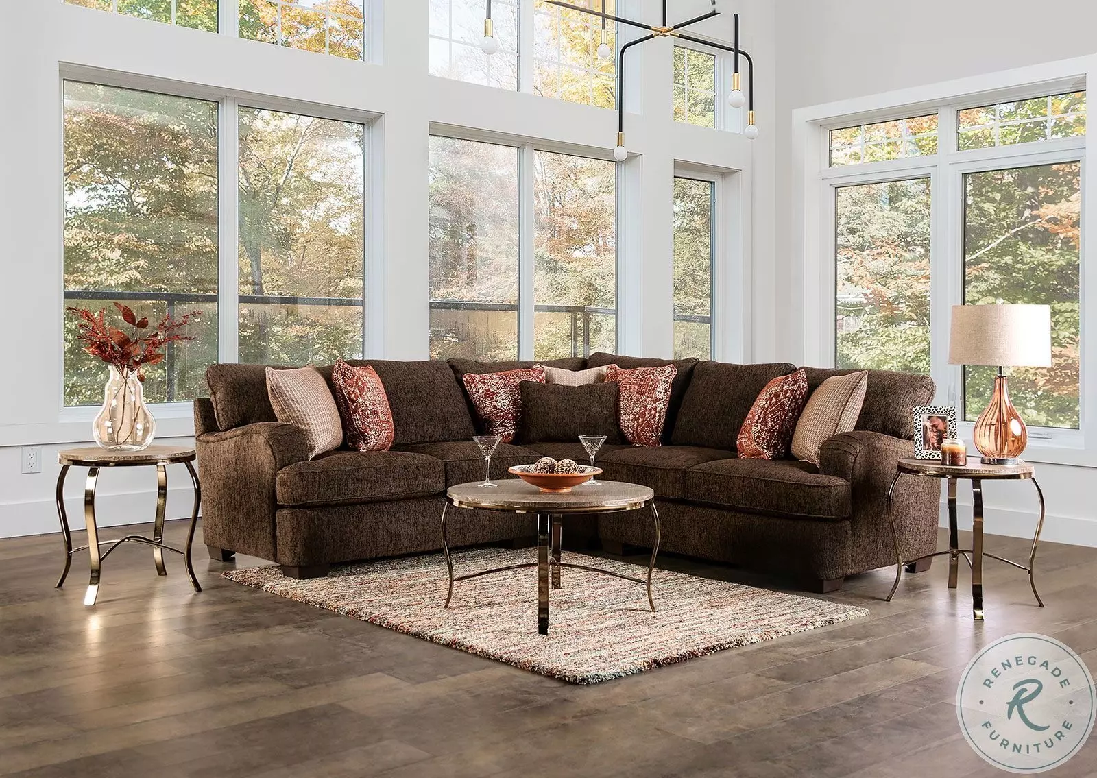 dark brown sectional sofa