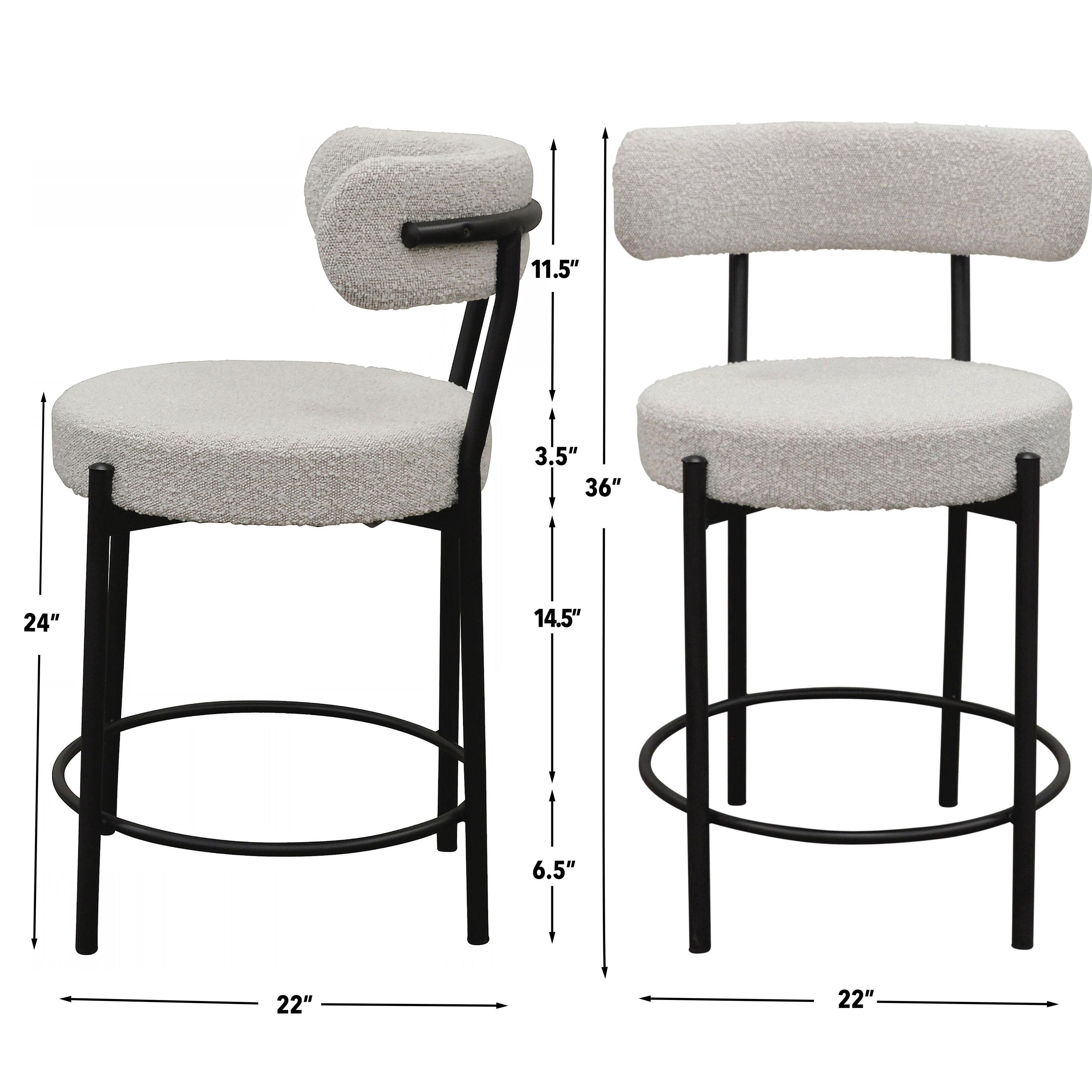 Maya Whites Counter Height Stool