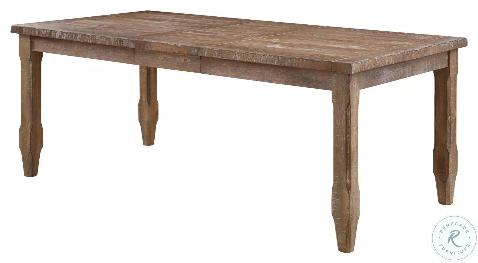 Riverdale Light Brown Driftwood Extendable Dining Table From Steve