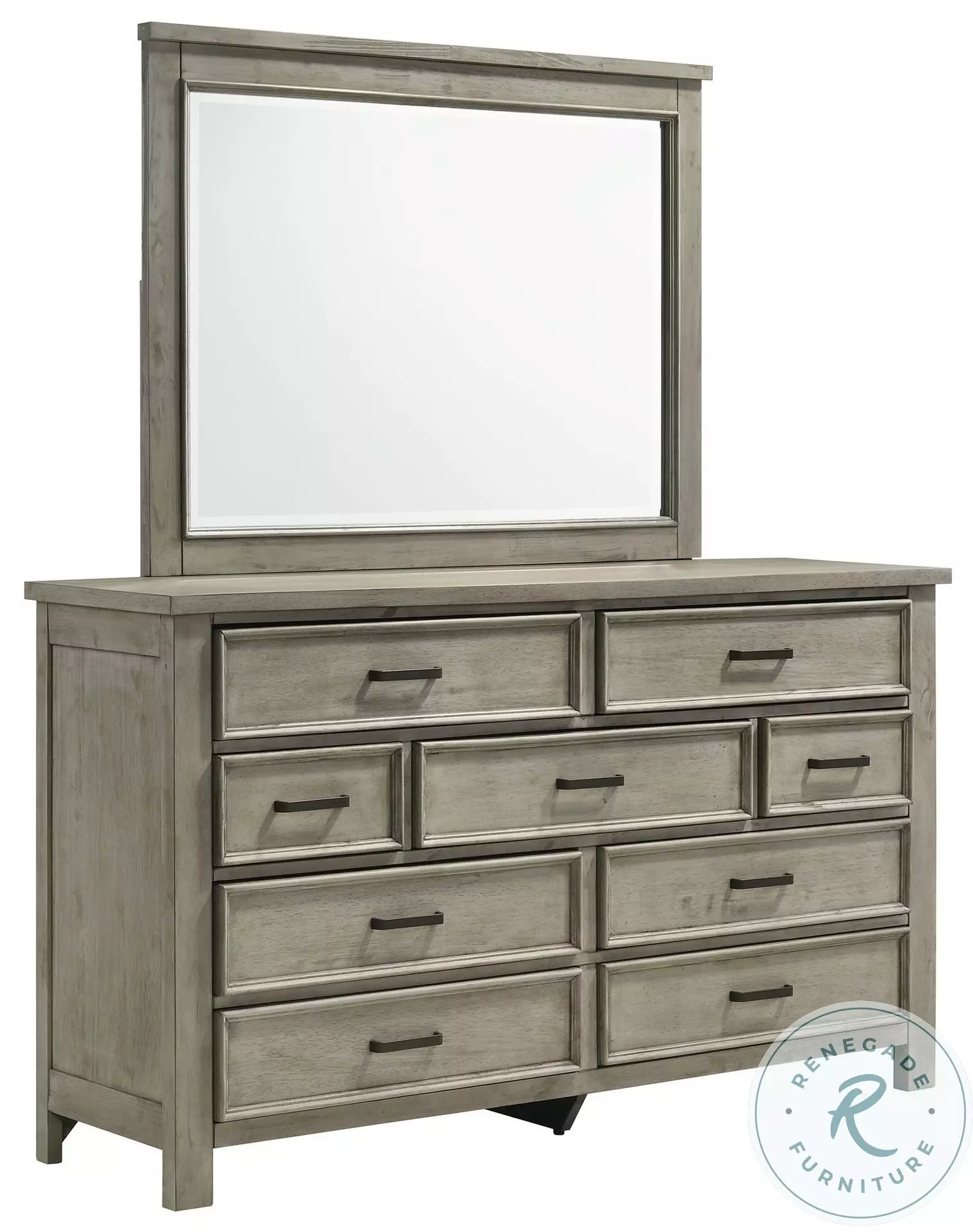 drifted grey dresser Damen Drift 9 Drawer And Mirror 8 drawer