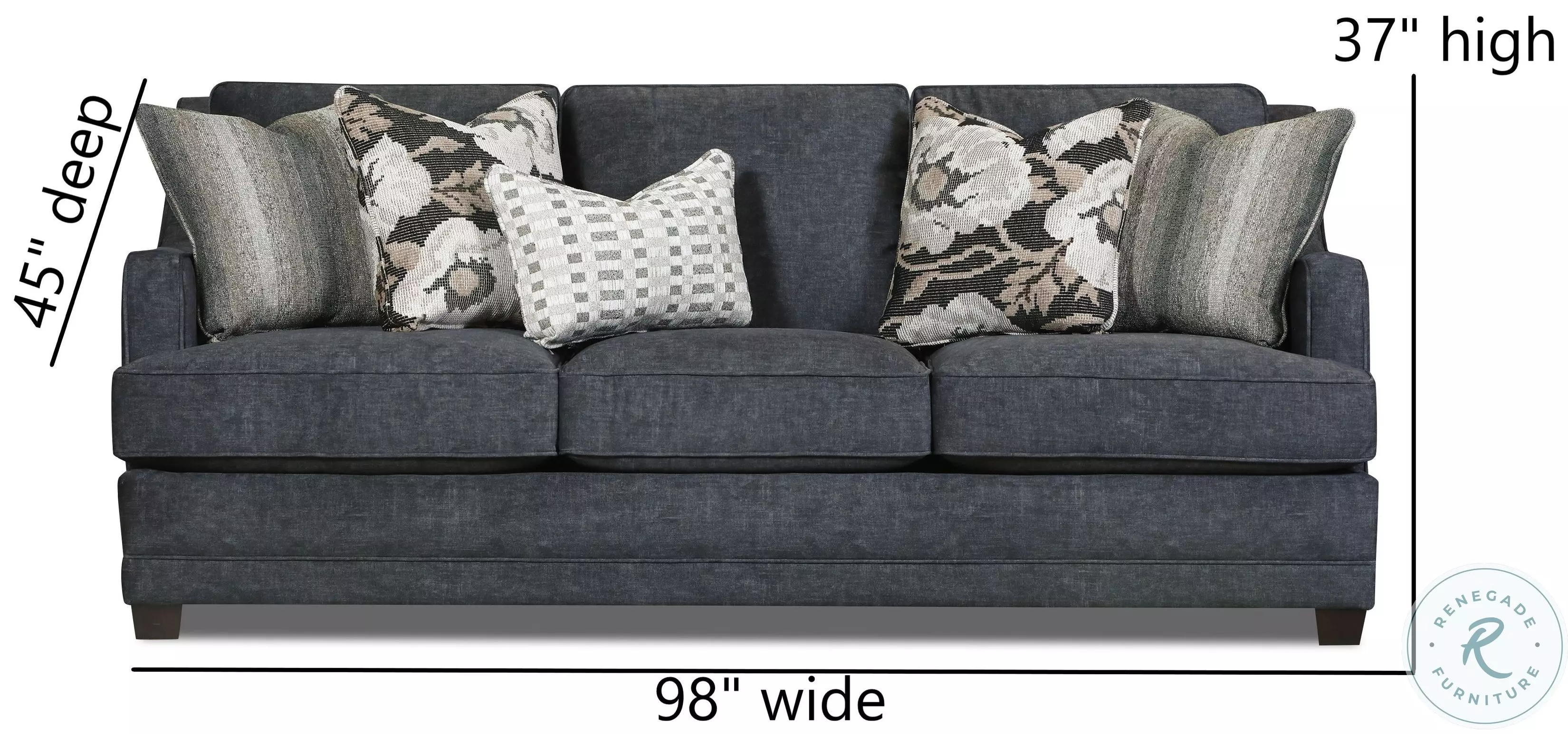 Argo Ash Recessed Arm Sofa