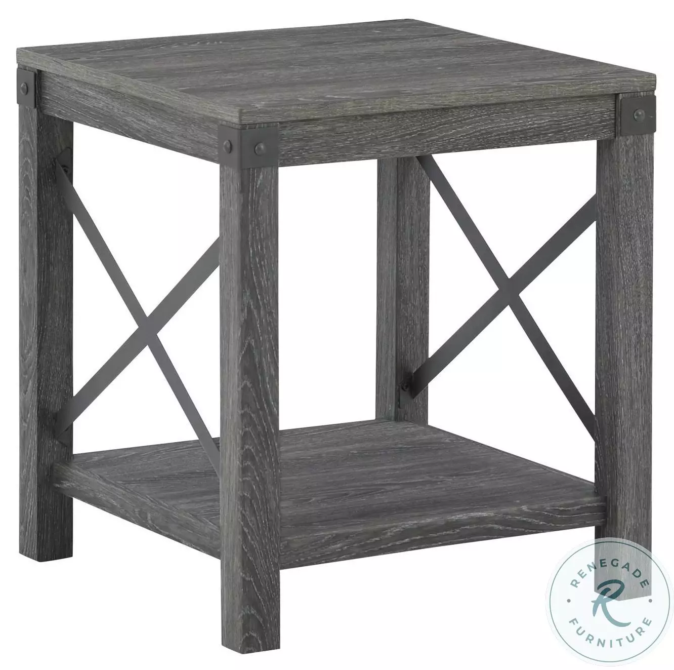 Freedan Grayish Brown End Table From | Coleman Furniture