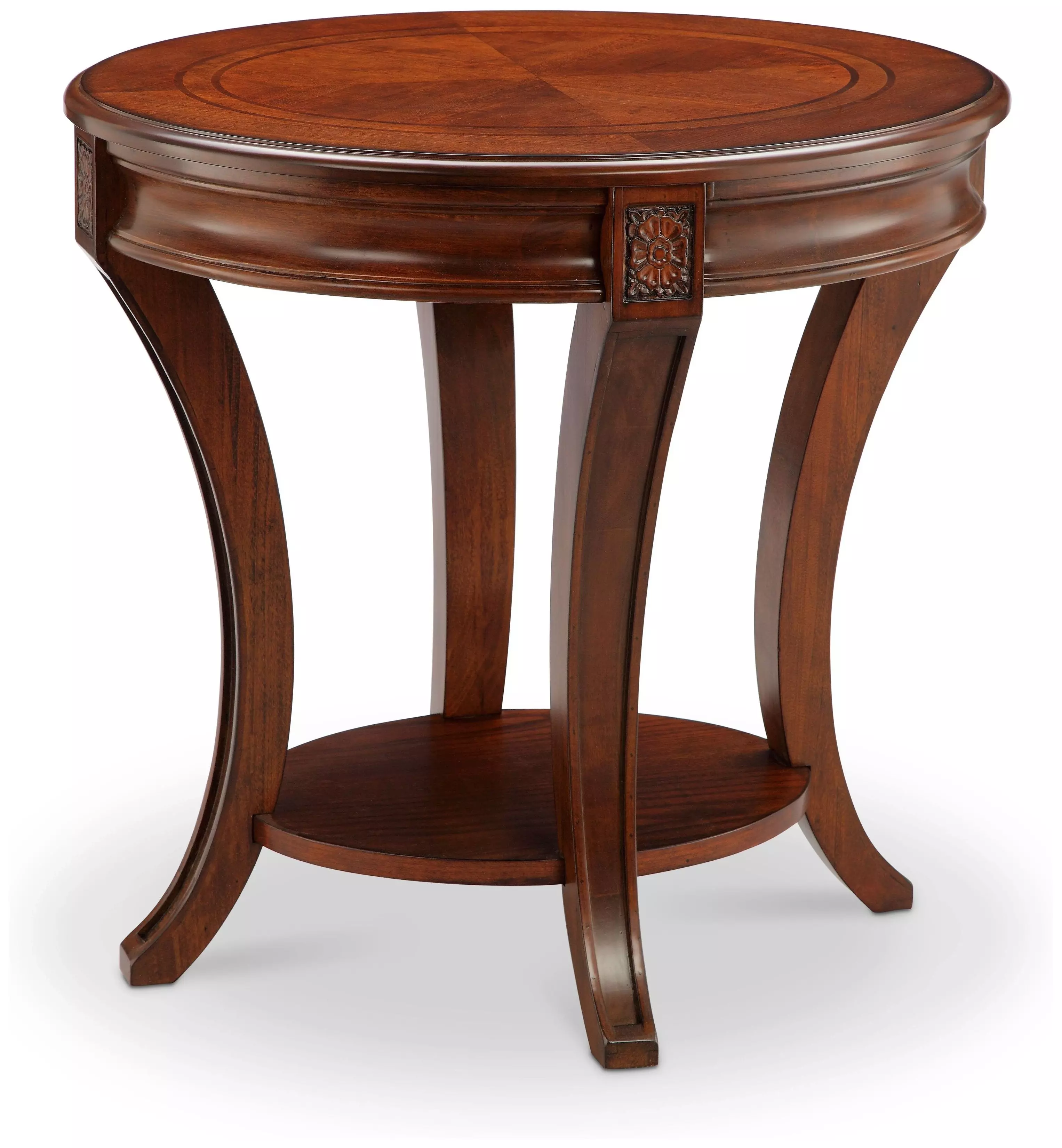 Ashcroft Cherry Oval End Table