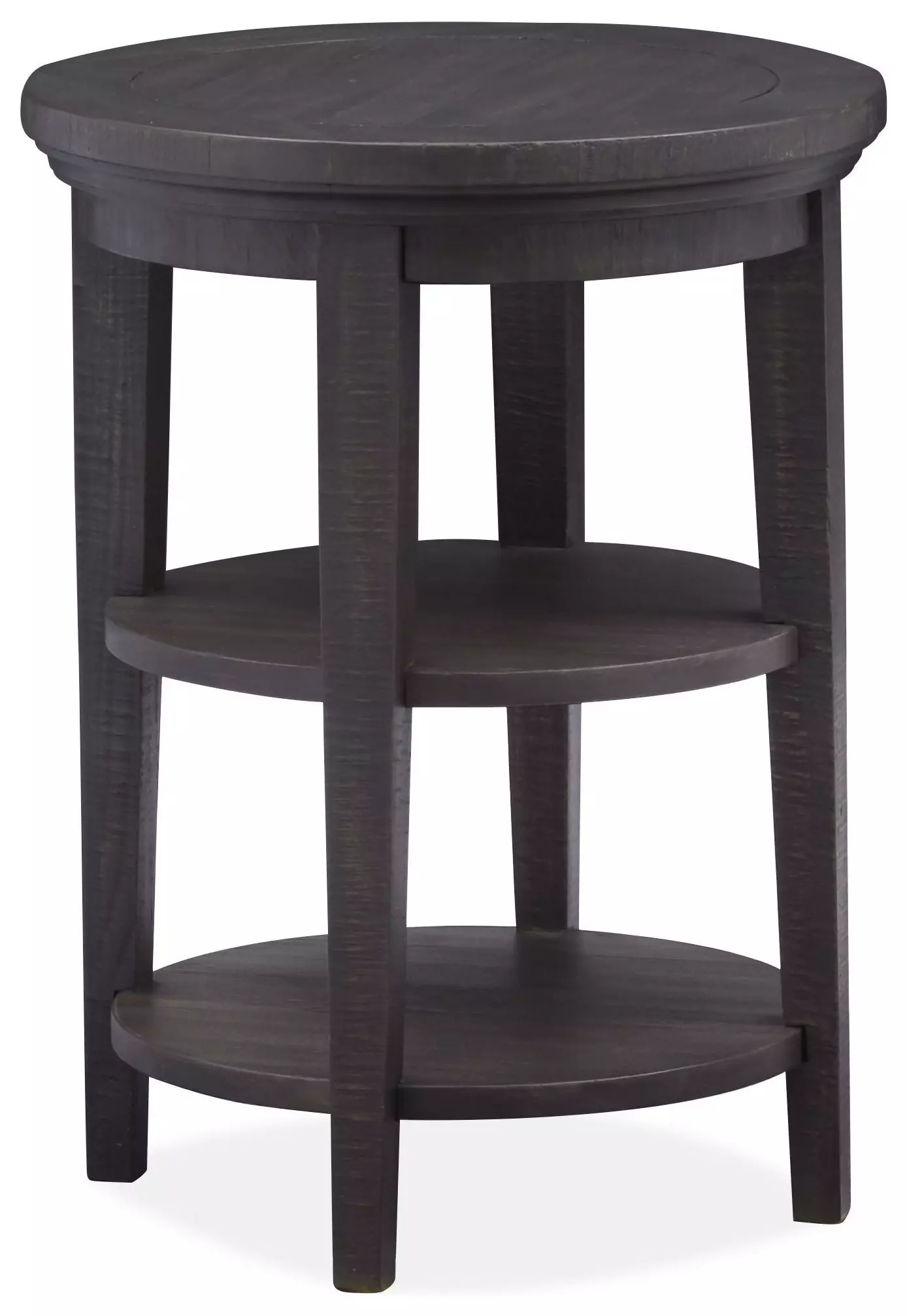 Westley Falls Graphite Round Accent Table