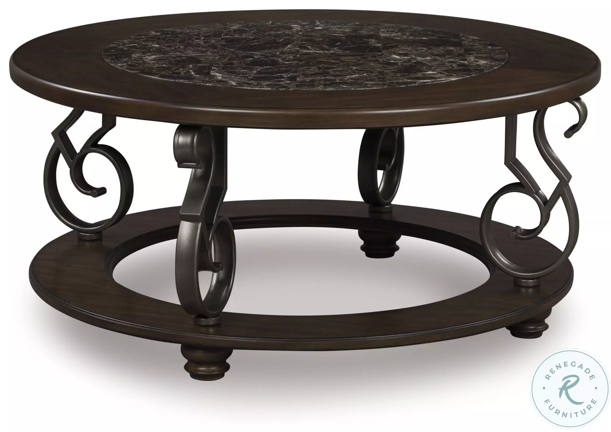 Frallyn Dark Brown Coffee Table From Ashley Furniture | Coleman
