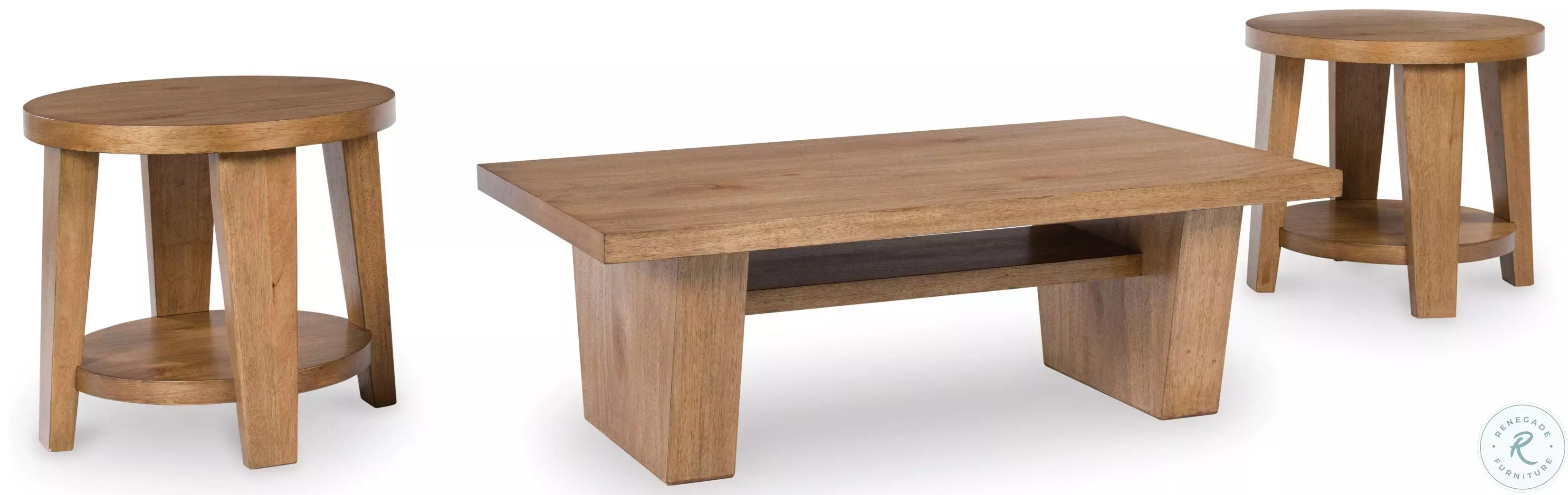 Kristiland Light Brown Occasional Table Set from Ashley Furniture