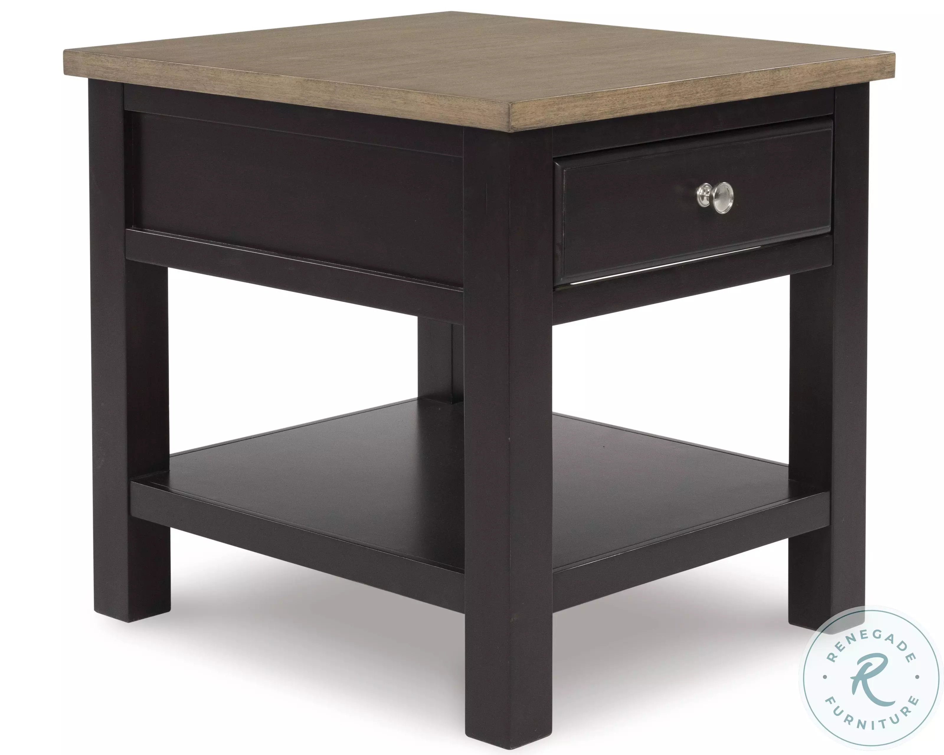 テツエリ Drazmine Light wood And Dark Chocolate Lift Top Occasional Table