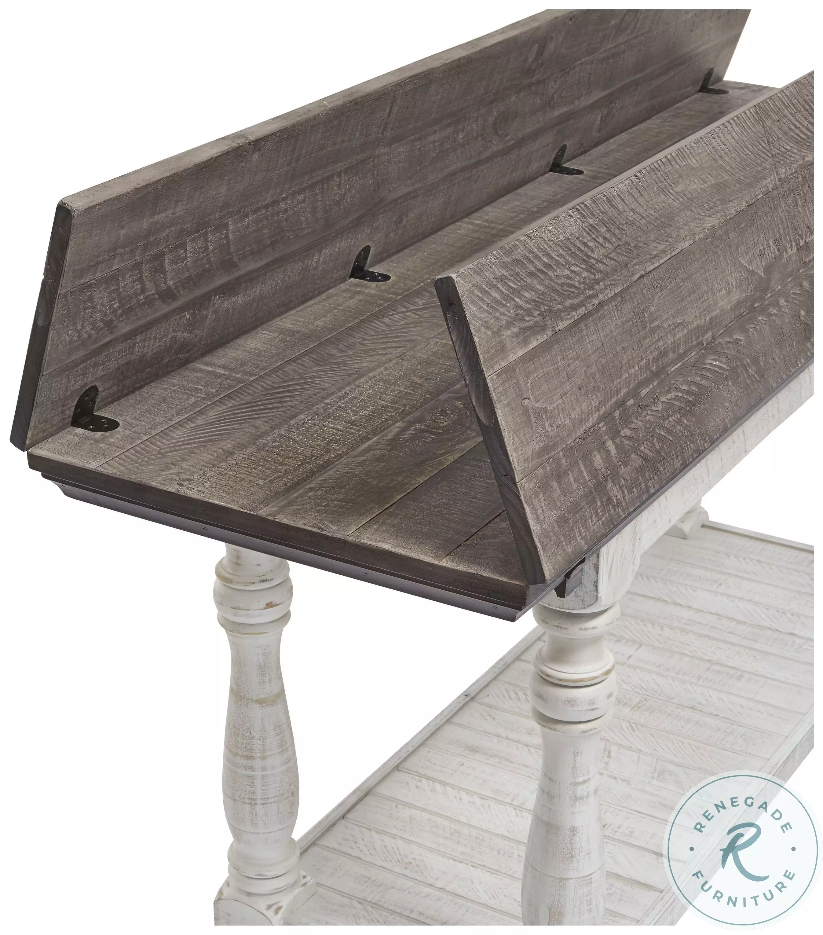 Havalance Gray and White Large Sofa Table From Home Gallery Stores