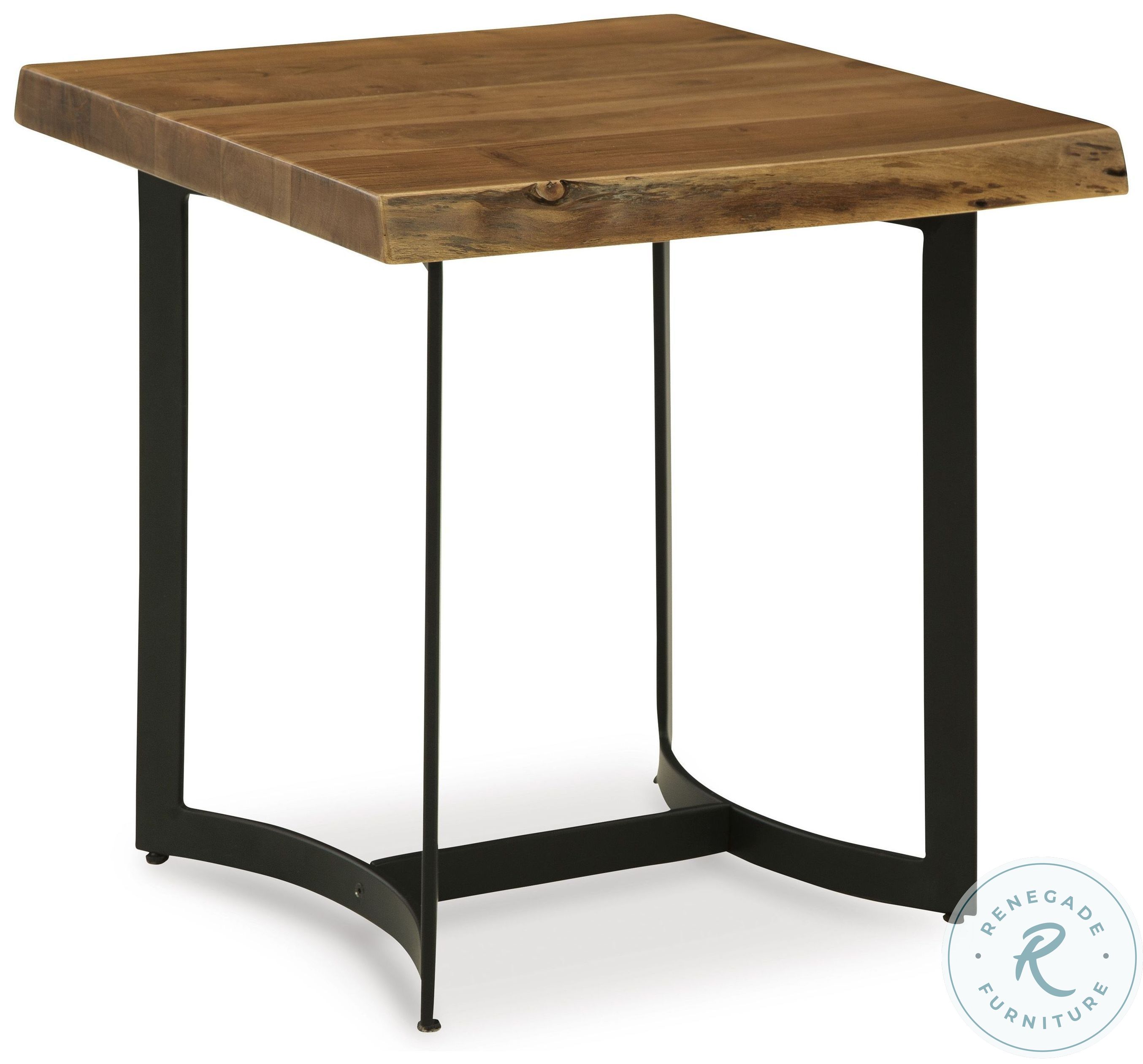 Fortmaine Brown And Black End Table From Ashley Furniture | Coleman ...