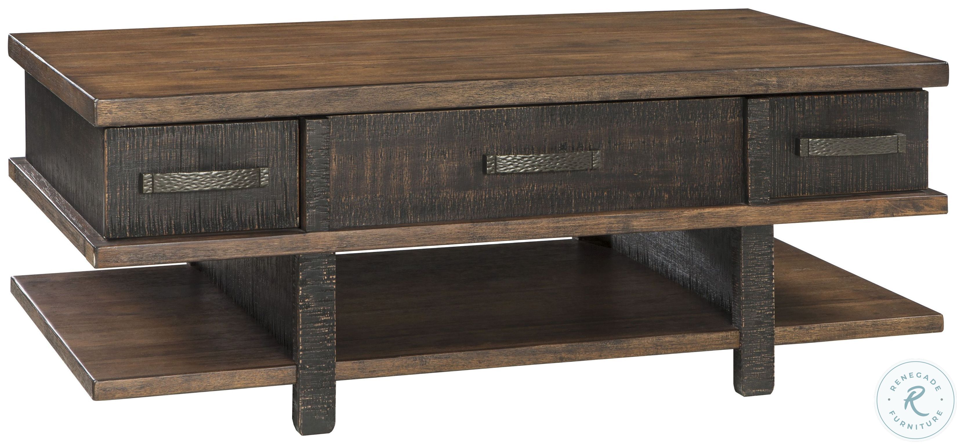 Stanah Twotone Lift Top Cocktail Table from Ashley Coleman Furniture