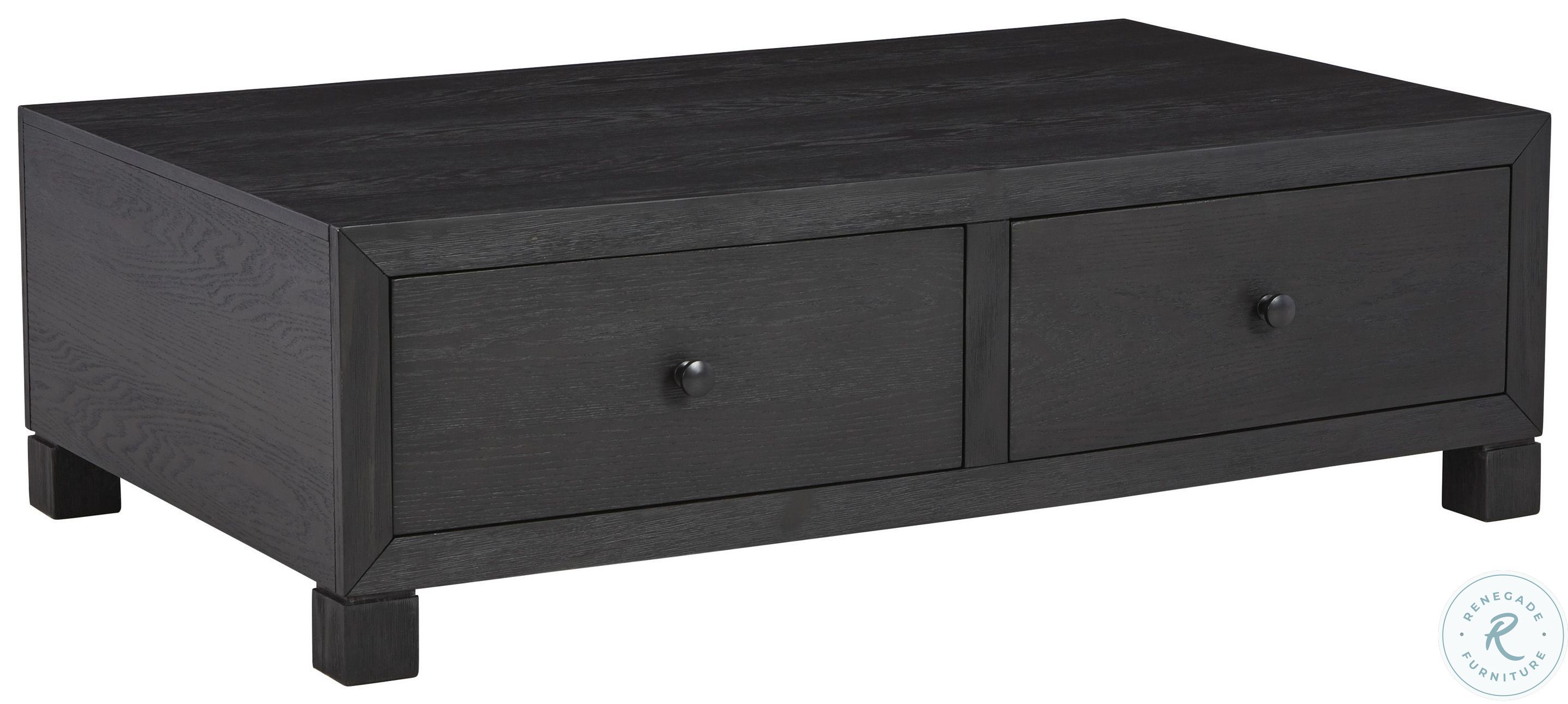 Foyland Black Coffee Table From Ashley Furniture Coleman Furniture