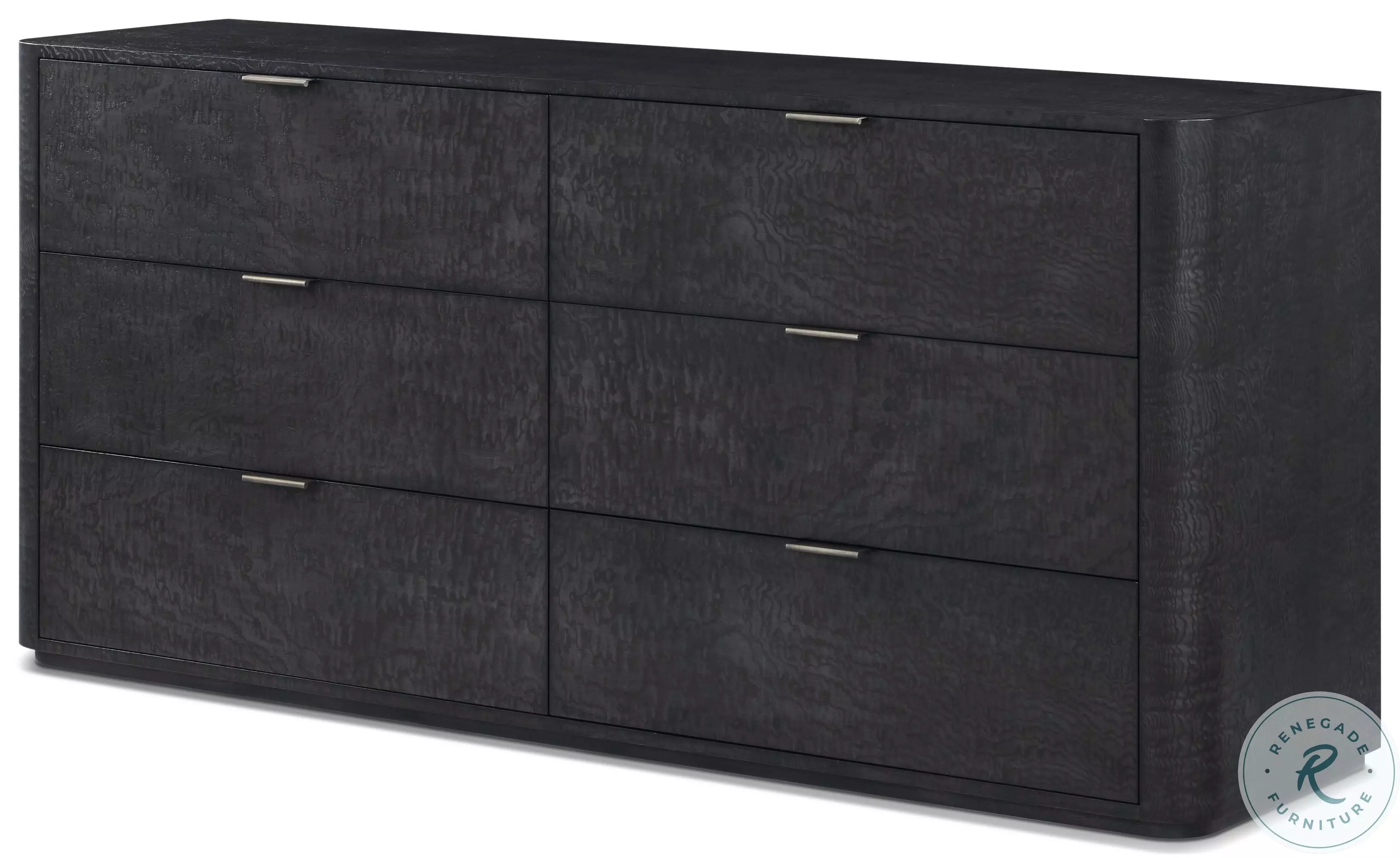 Kesden Silent Black 6 Drawer Dresser From Theodore Alexander