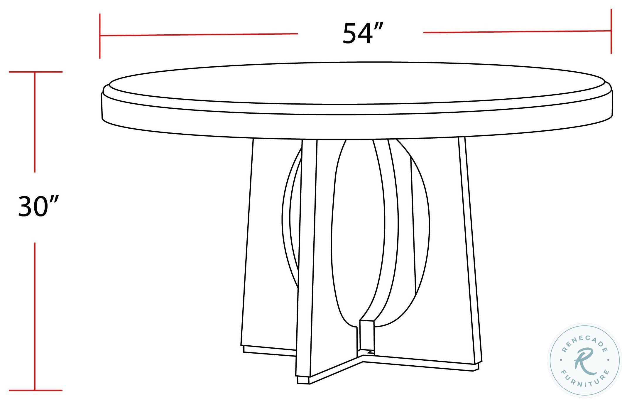Escape Glazed Natural Oak 54" Round Dining Table From Parker House