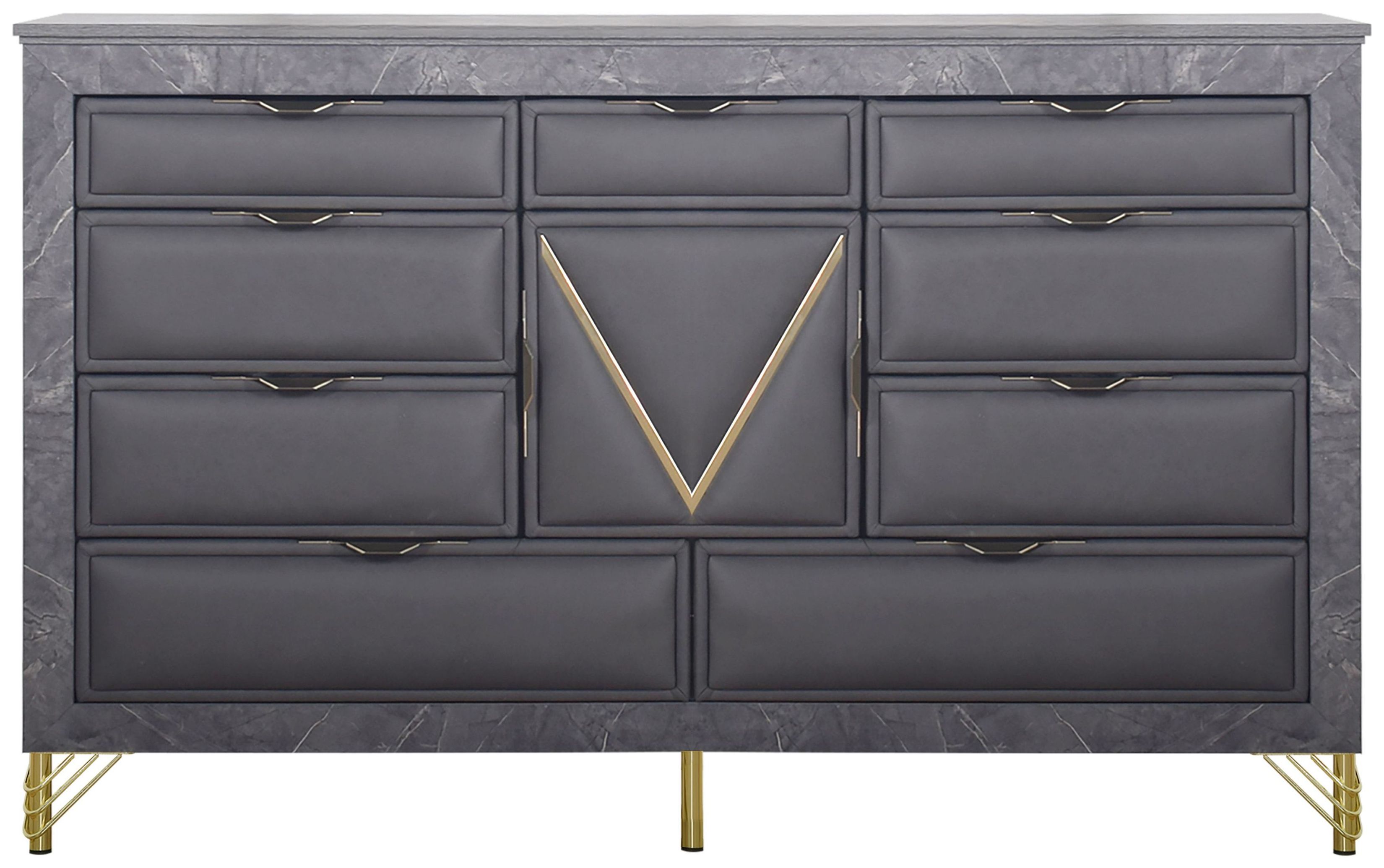 Symetry Drawers Symmetry Charcoal 10 Drawer Dresser From Ashley Furniture | Coleman ...