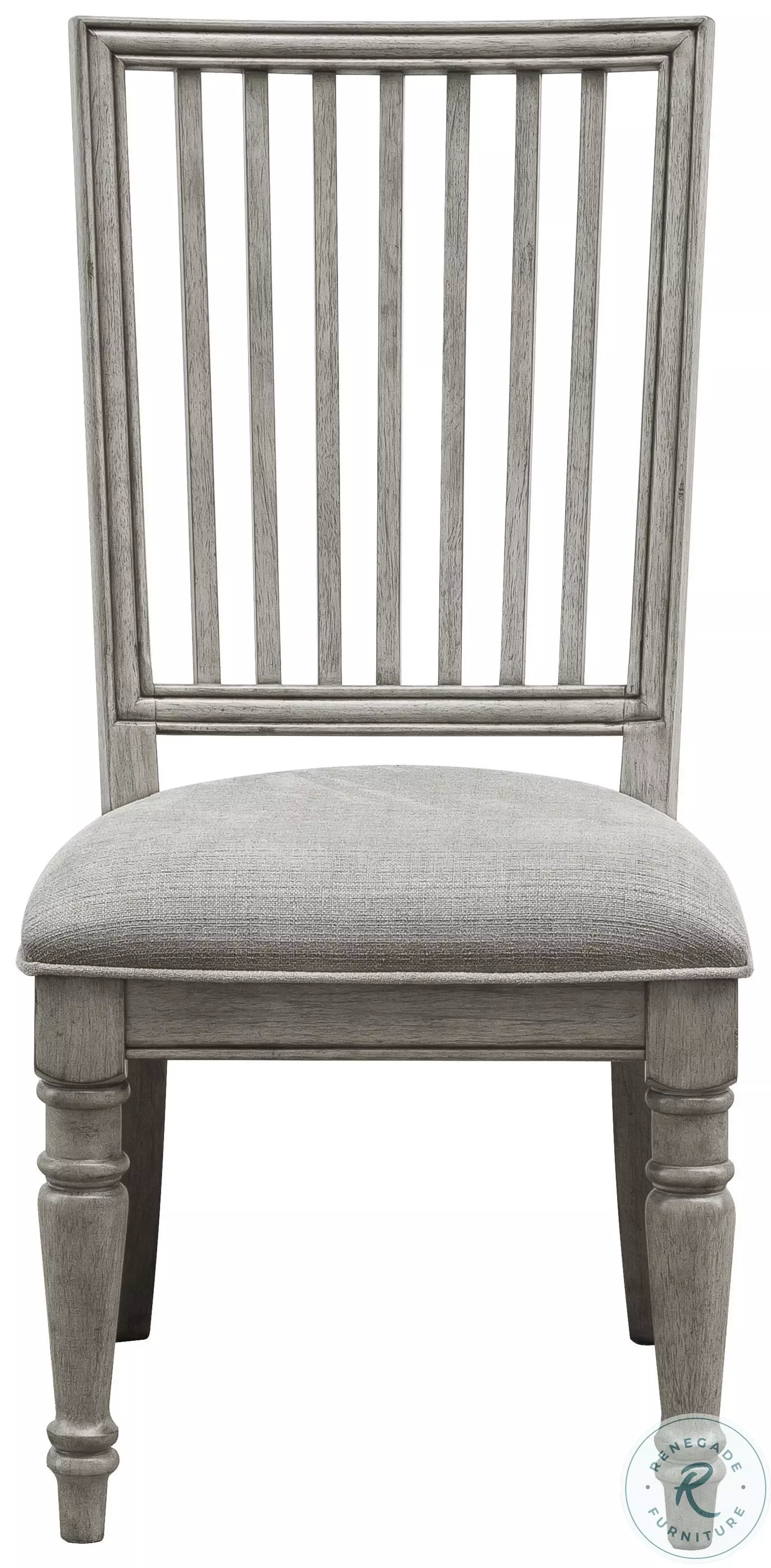 メゾンドファミーユ　グリンゴチェスター　ダイニングチェア　ヴィンテージグレー② Jefferson Crest Bluff Grey Side Chair Set of 2 From Oakridge Manor