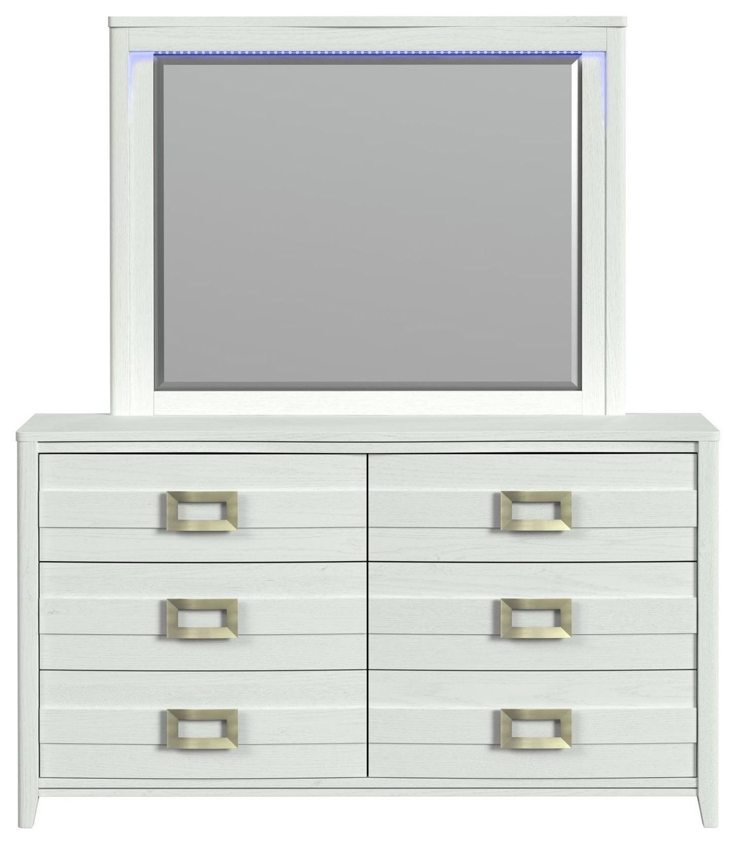 mirrored white dresser Eleanor modern dresser Sasha Lee 8-Drawer Dresser and