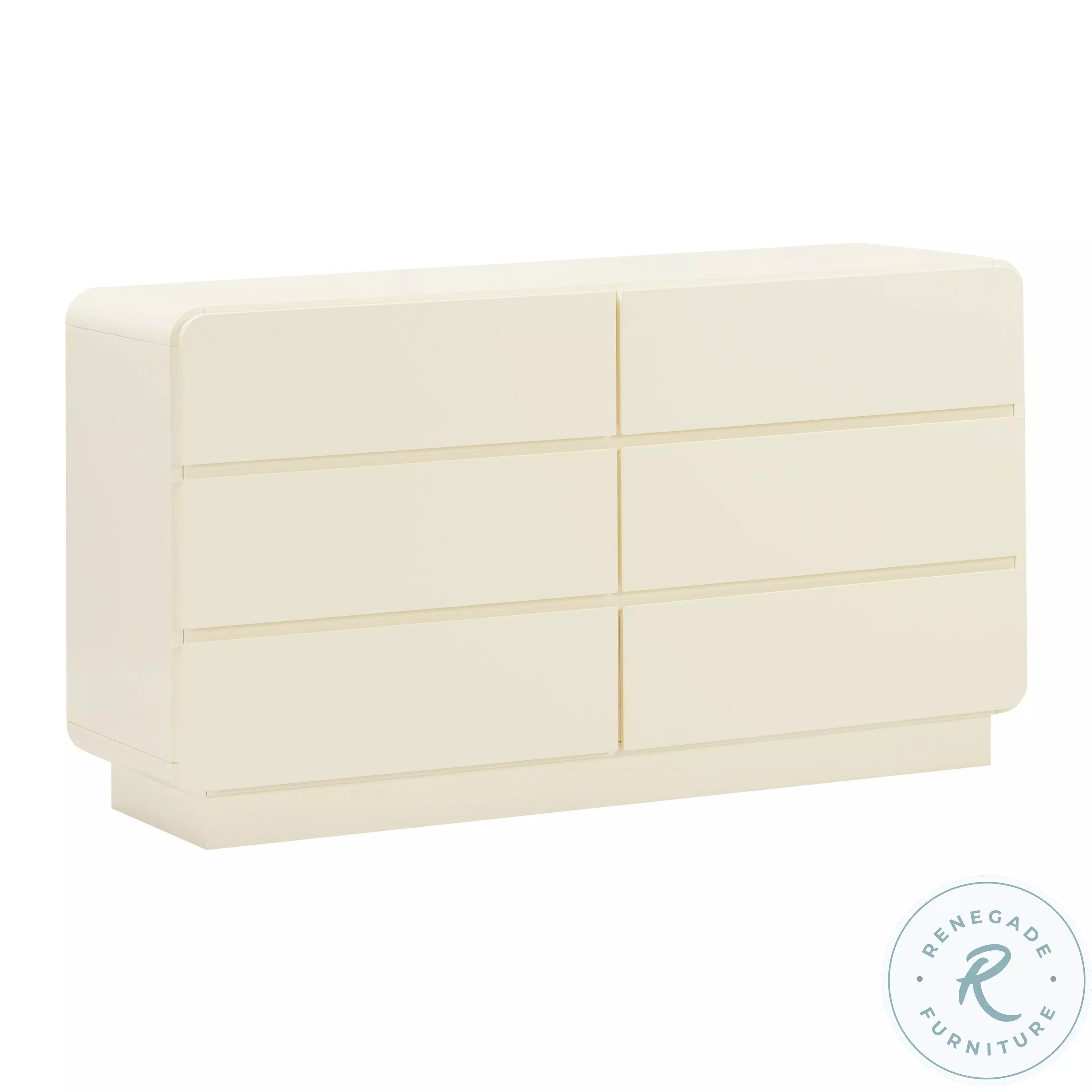 Sagura Cream 6 Drawer Dresser From TOV | Coleman Furniture