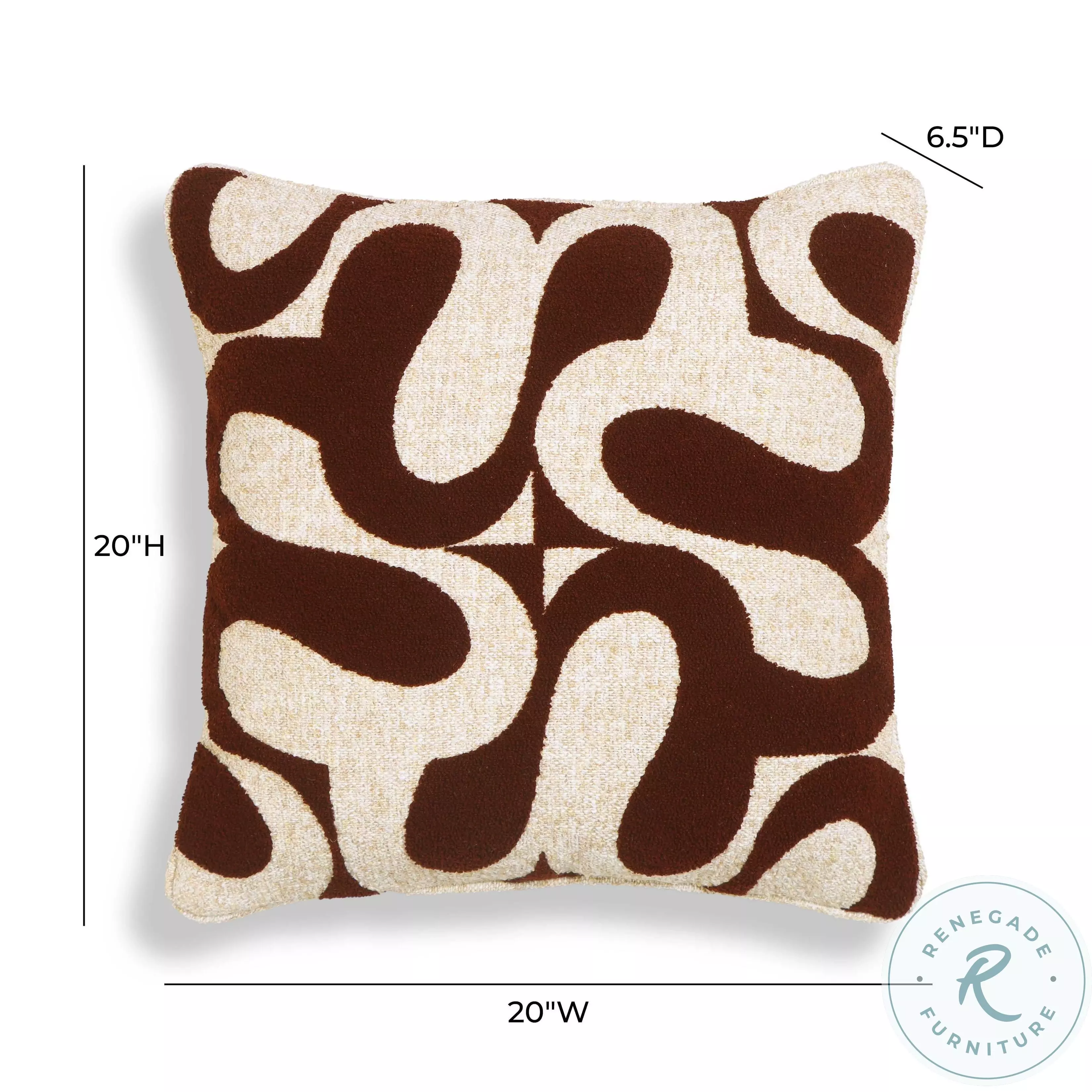 Bonney Chocolate Brown Boucle Accent Cushion
