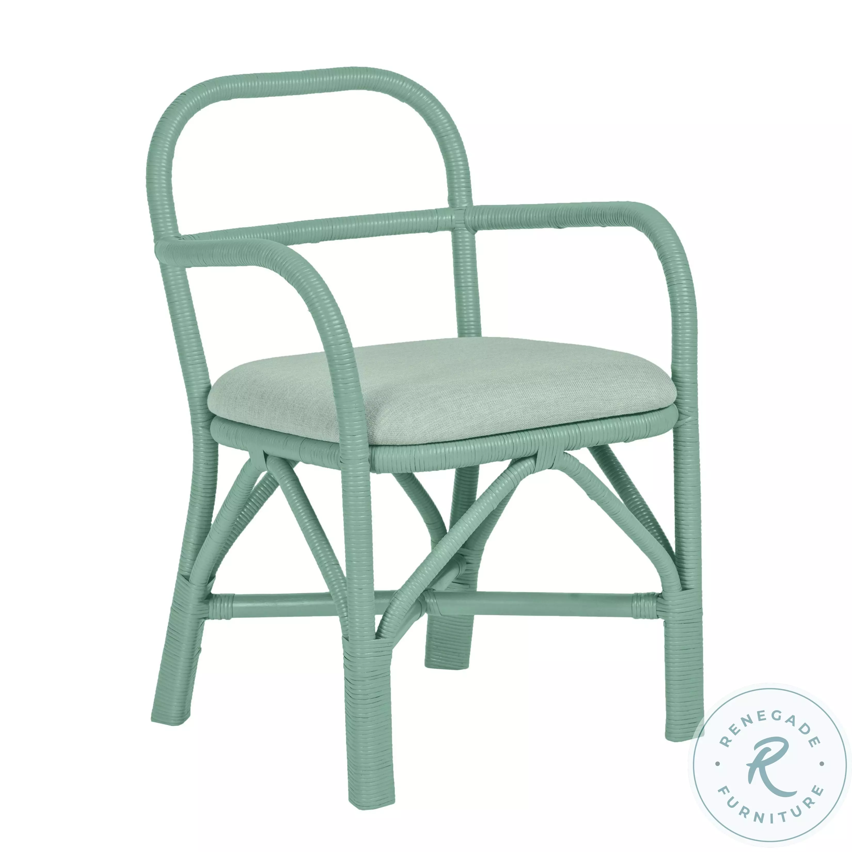Ginny Green Rattan Dining Chair From TOV | Coleman Furniture