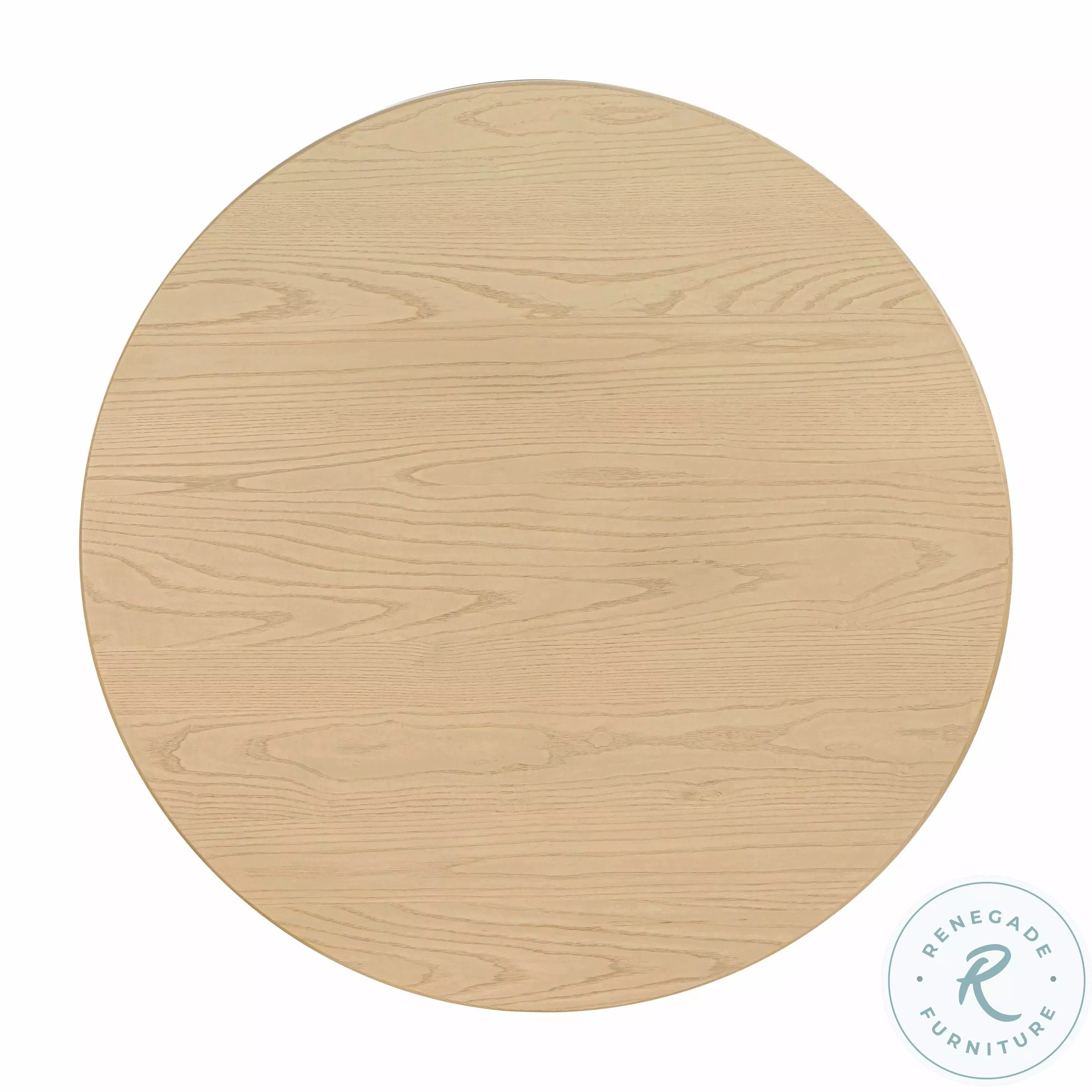 Chelsea Natural Oak Wood Round Dining Table From TOV