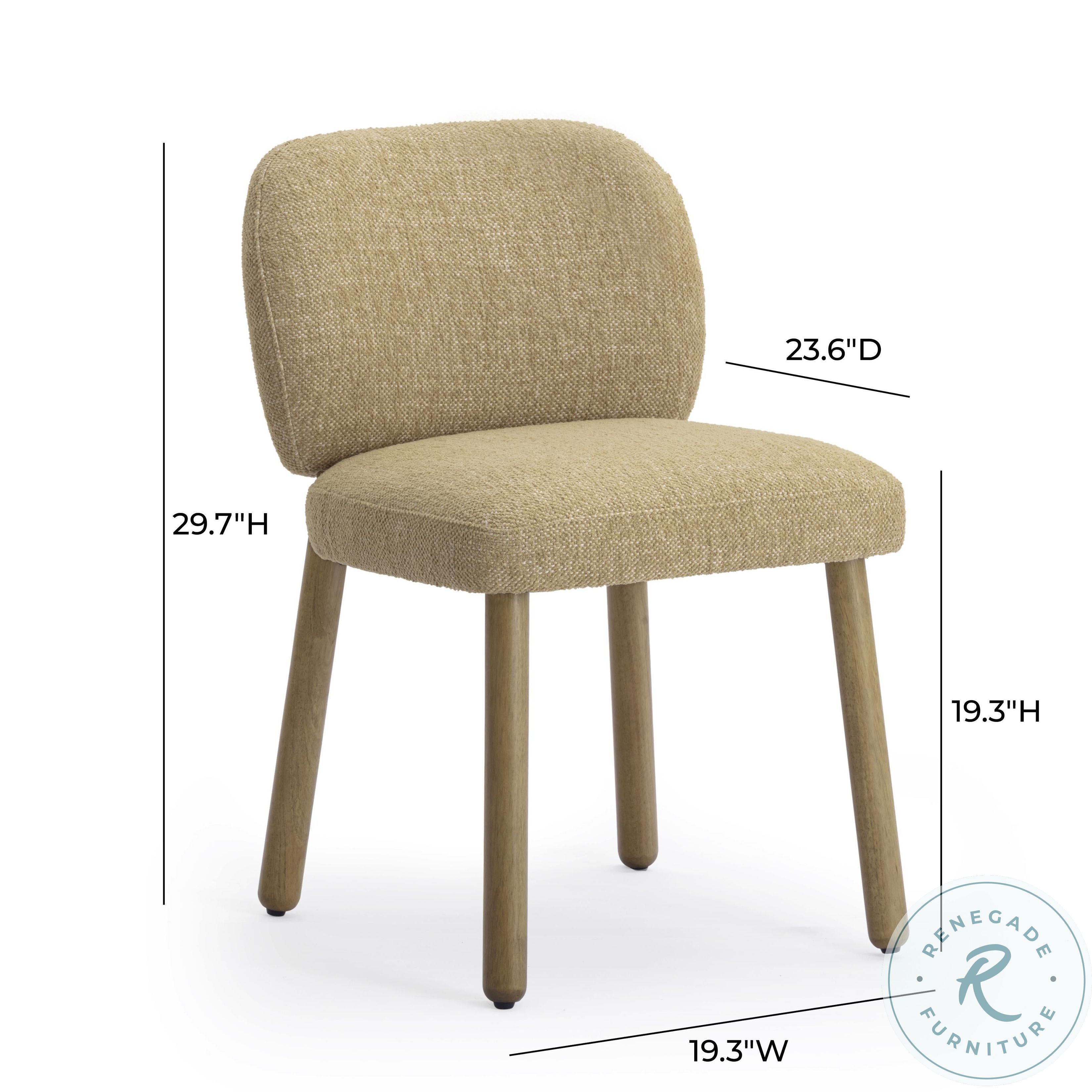 Foxy Honey Textured Performance Fabric Dining Chair