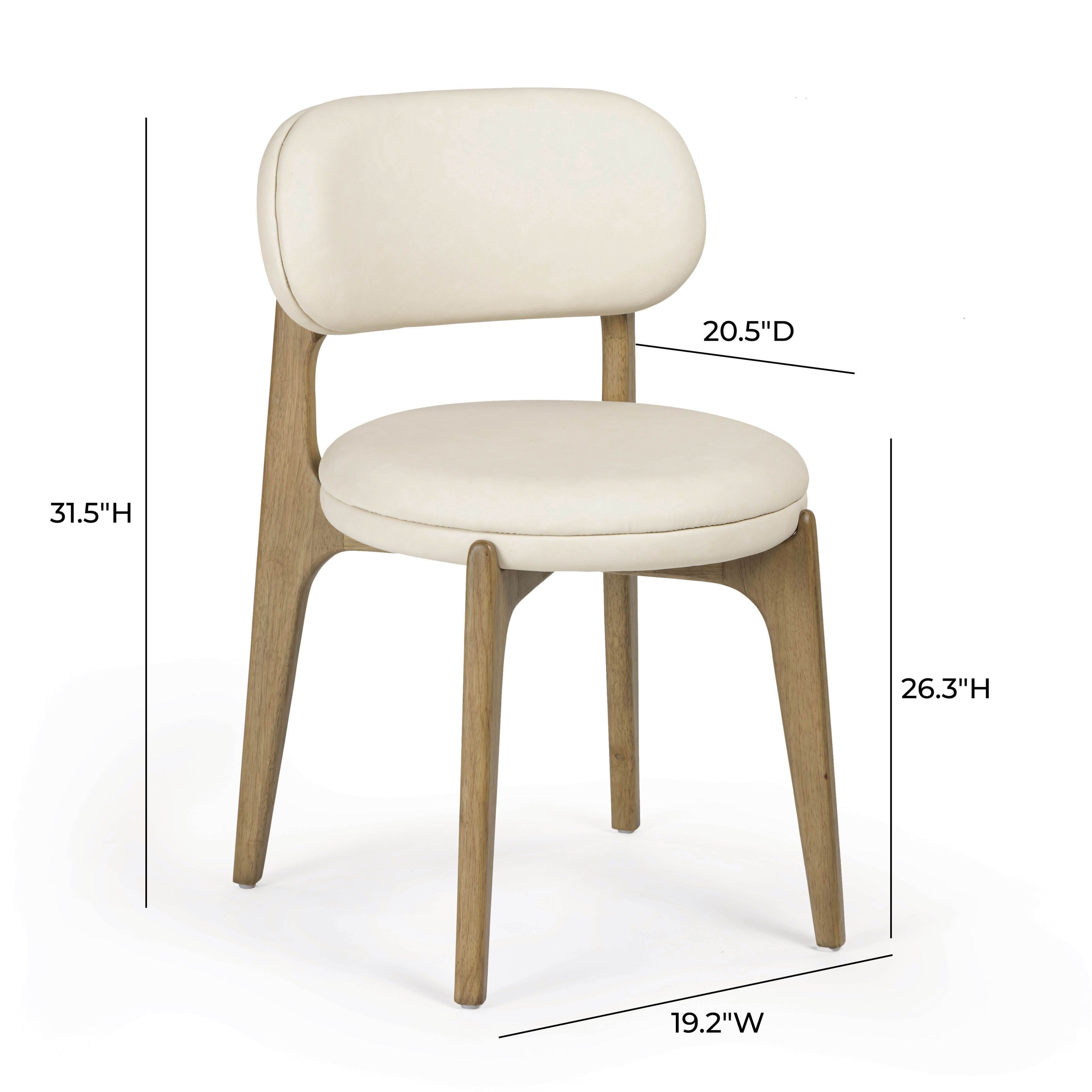 Carnation Cream Upholstered Dining Chair