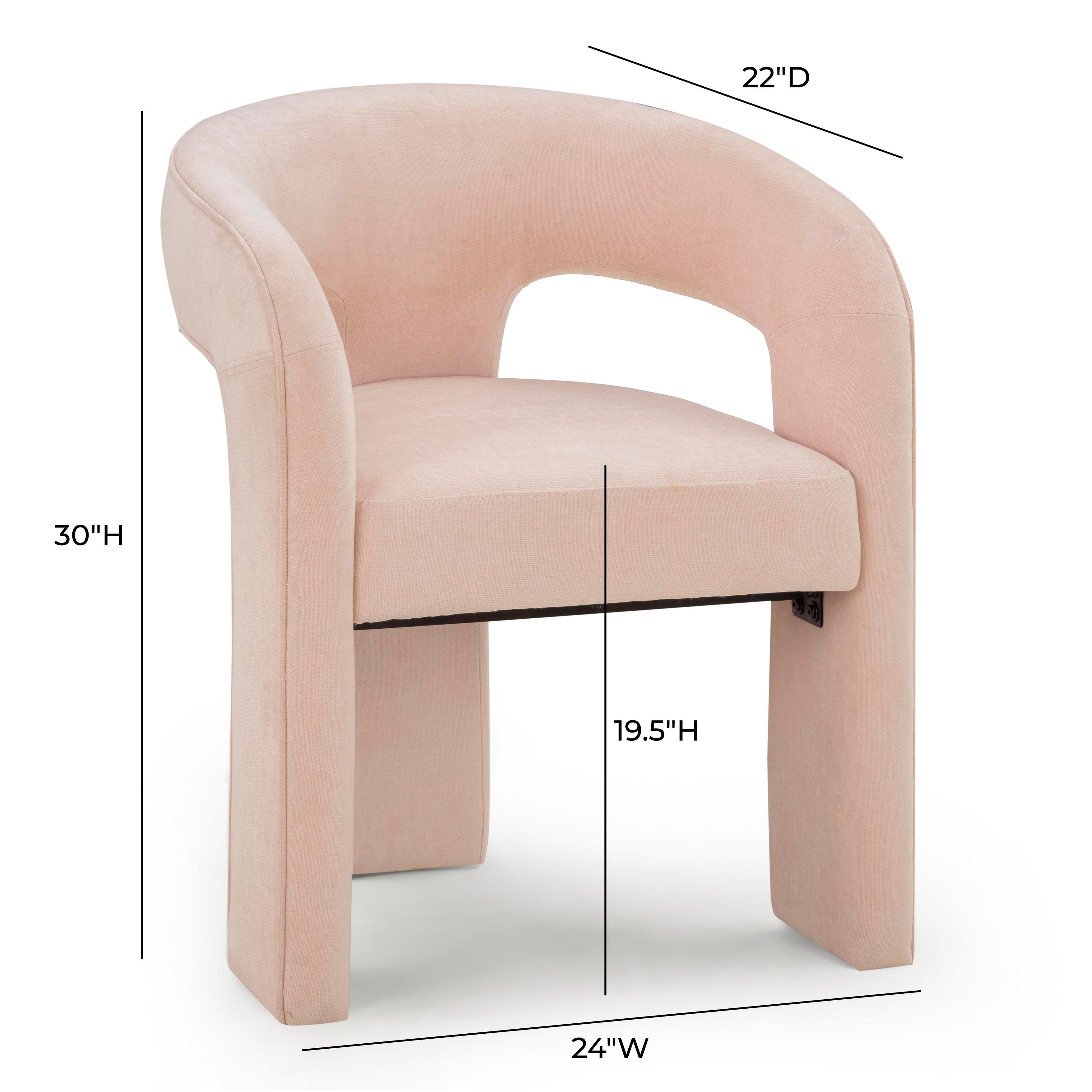 Malone Blush Performance Fabric Upholstered Dining Chair
