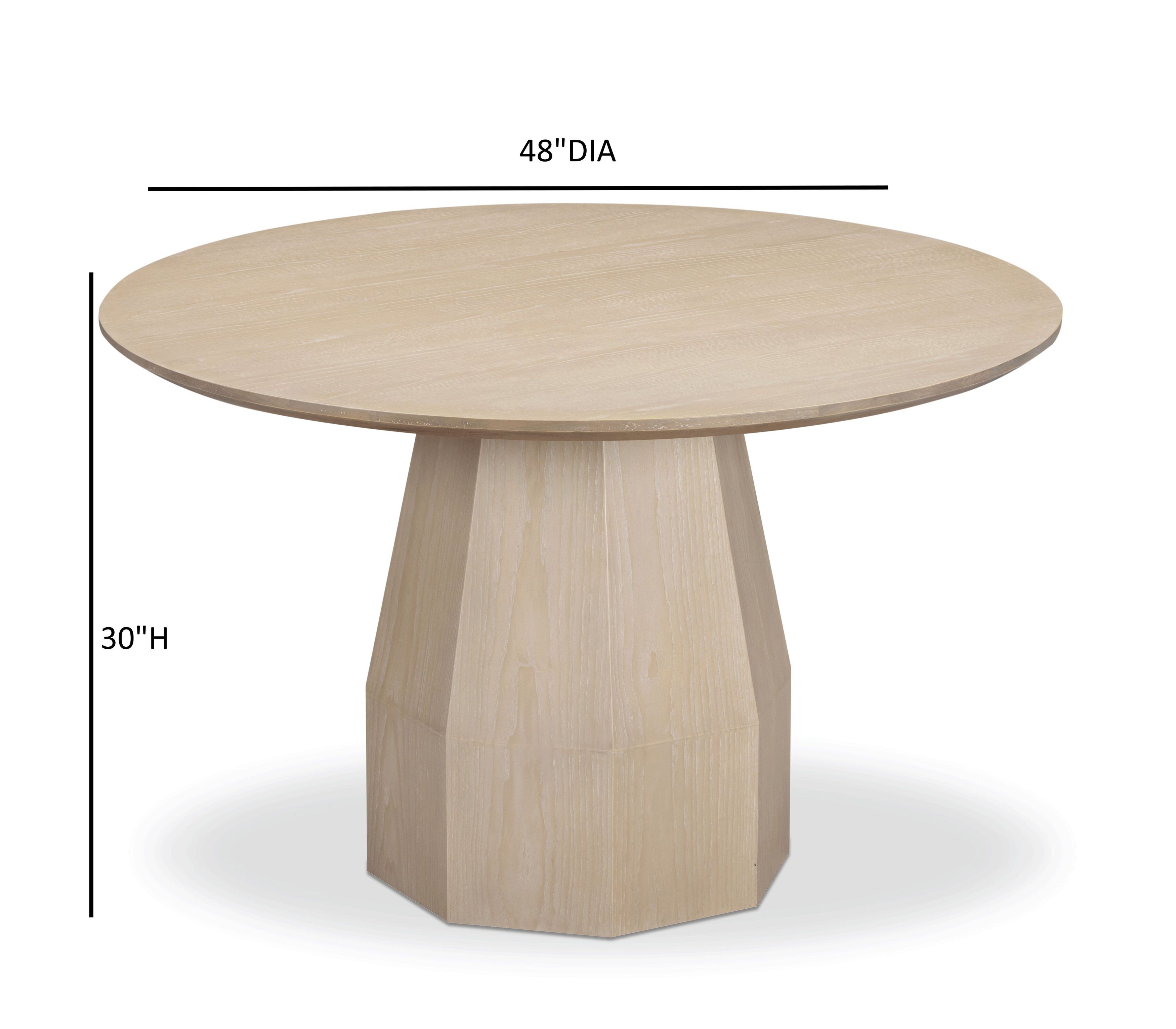Brocha Natural Driftwood 48" Round Dining Table