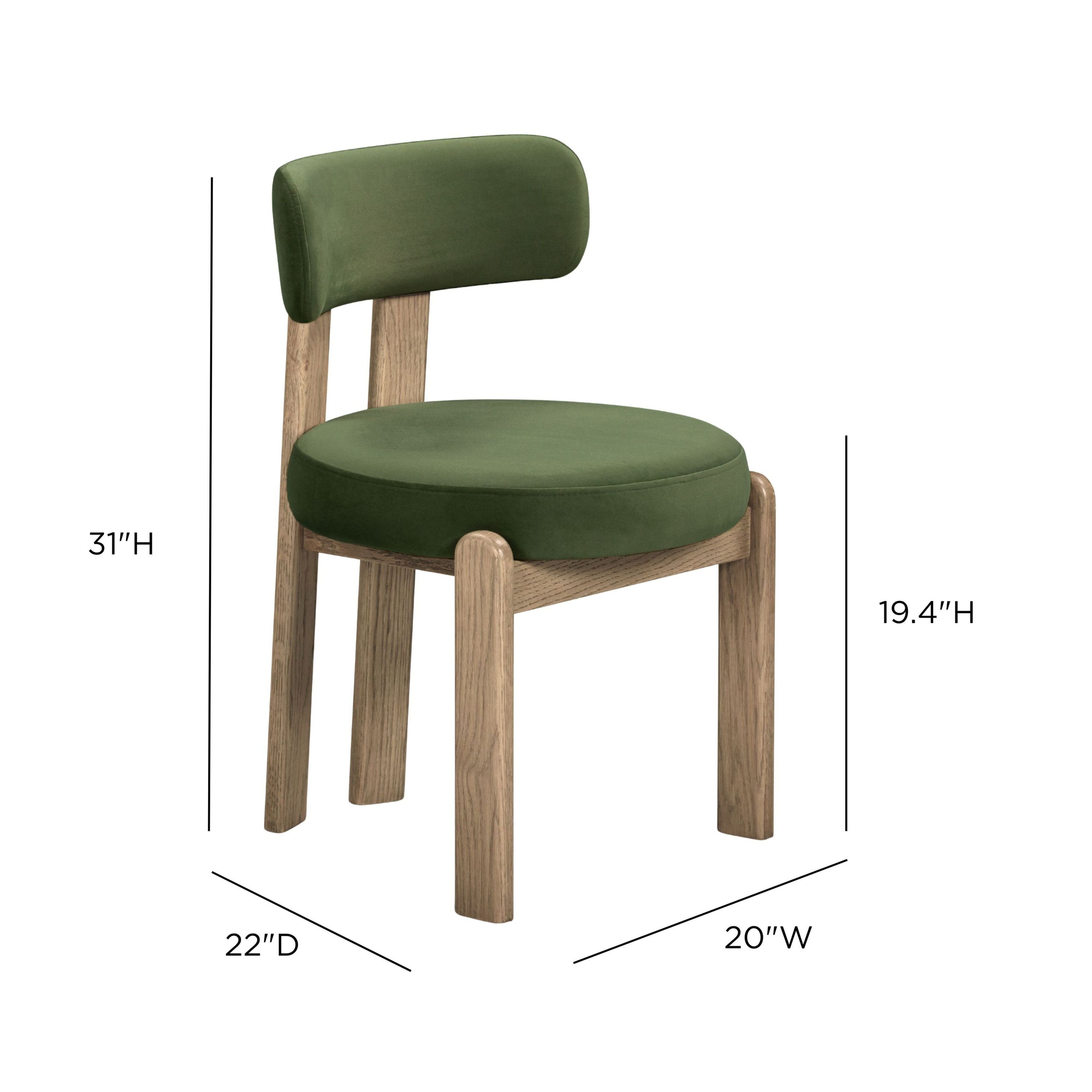 Odessa Green Performance Fabric Upholstered Dining Chair