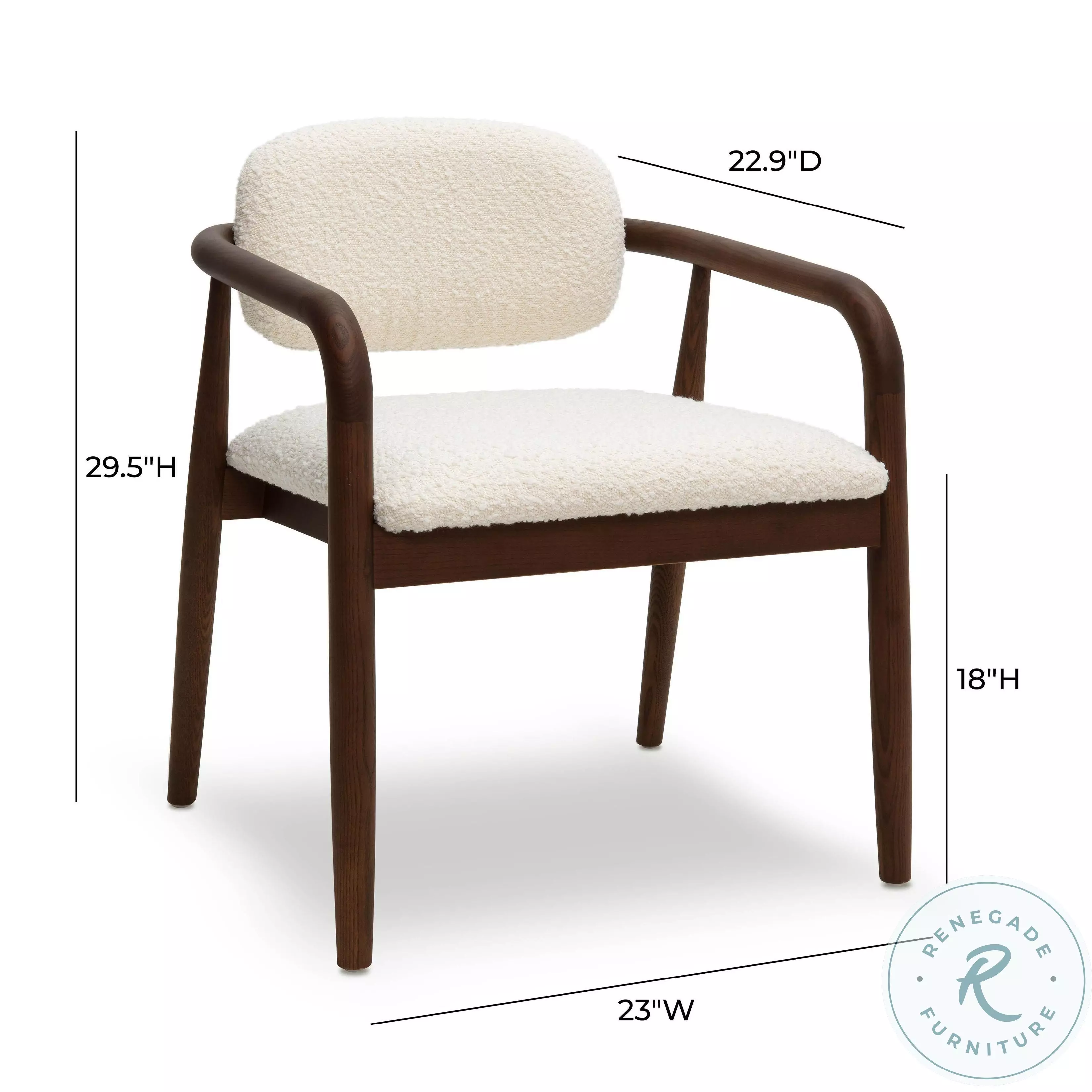 Betsy Cream Performance Boucle Dining Chair