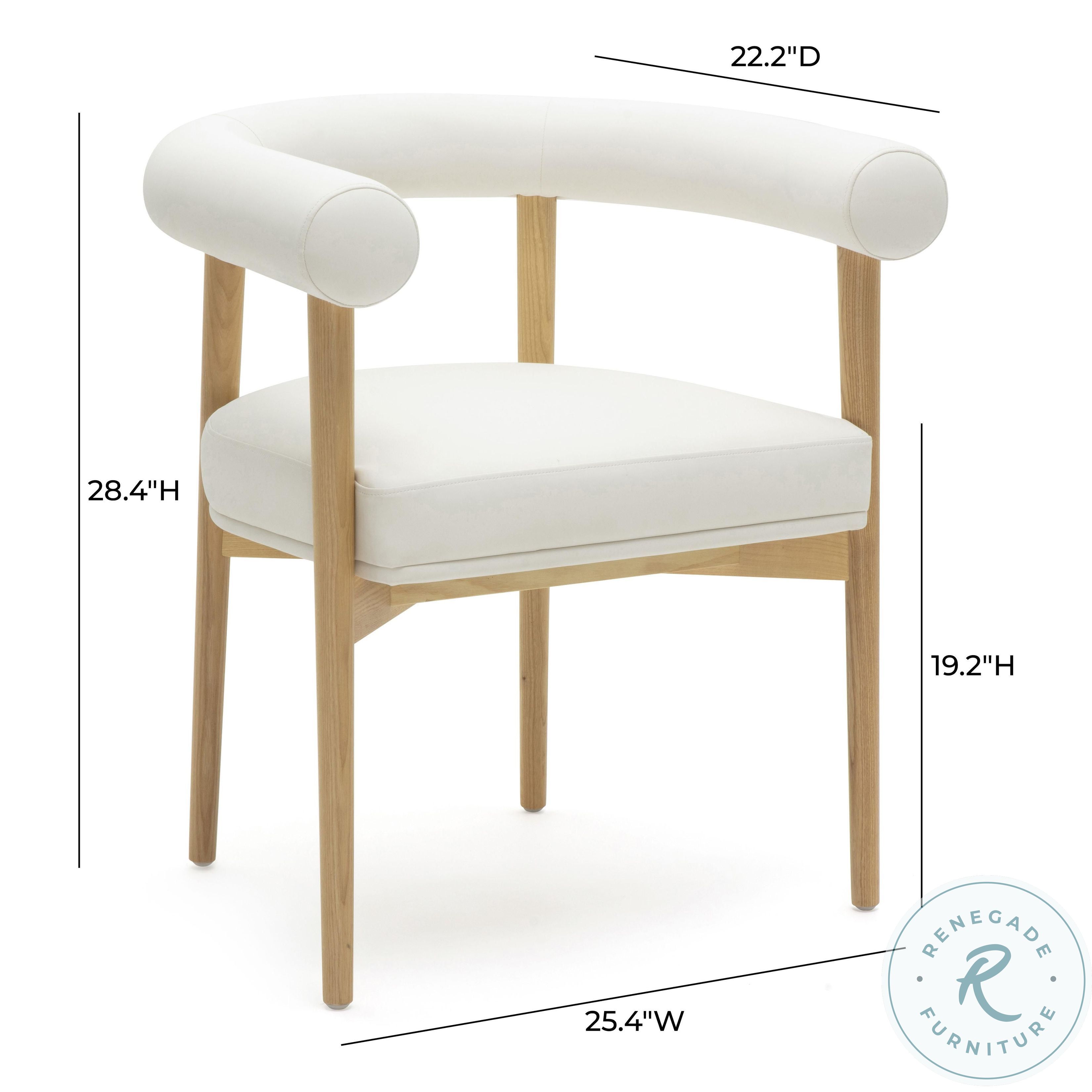 Spara White Performance Vegan Leather Dining Chair