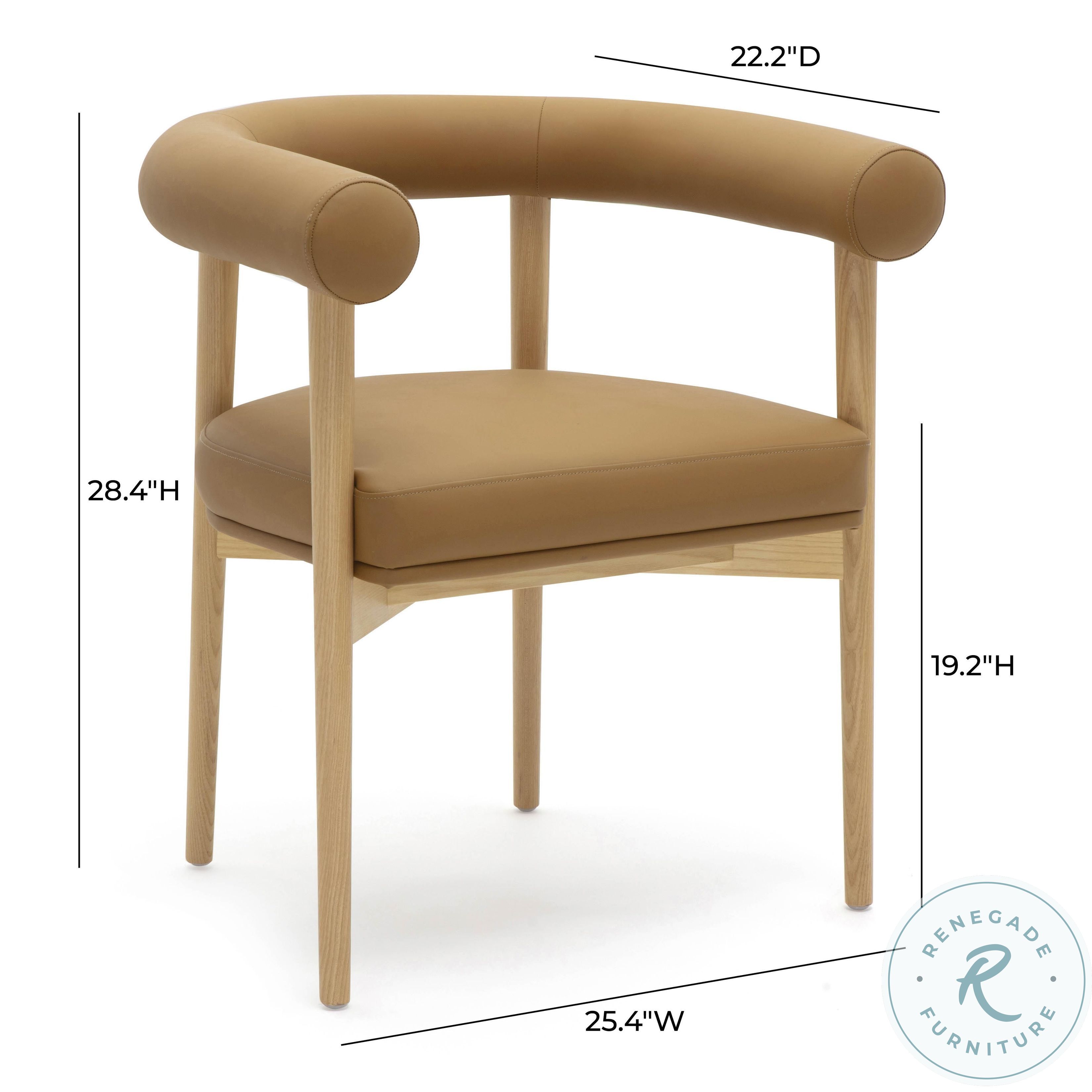 Spara Cognac Performance Vegan Leather Dining Chair