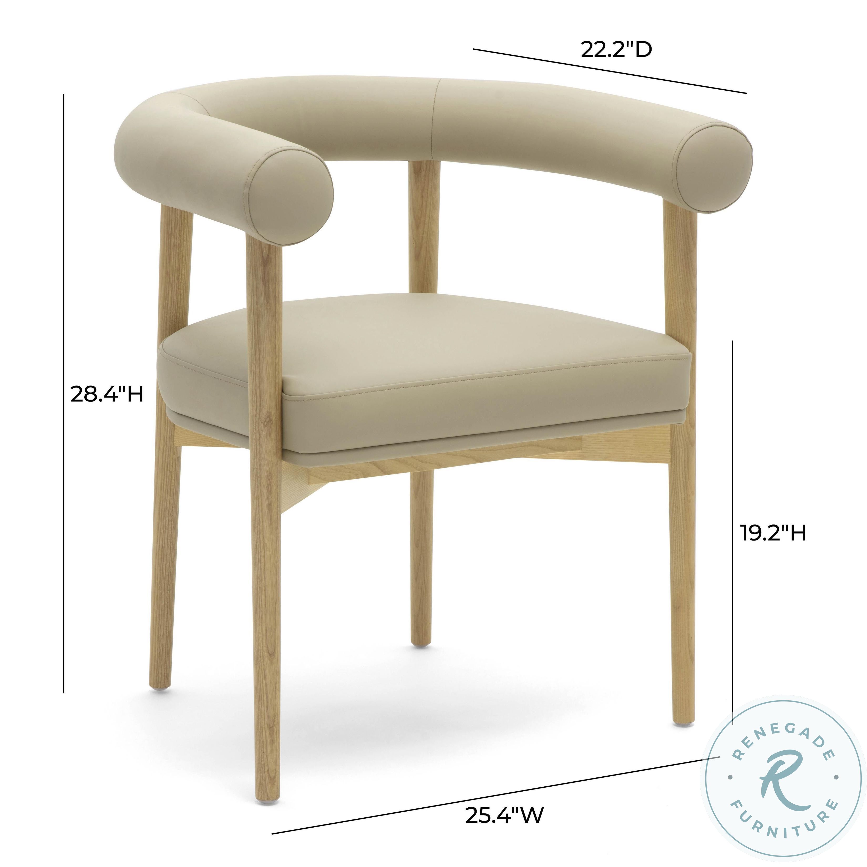 Spara Taupe Performance Vegan Leather Dining Chair