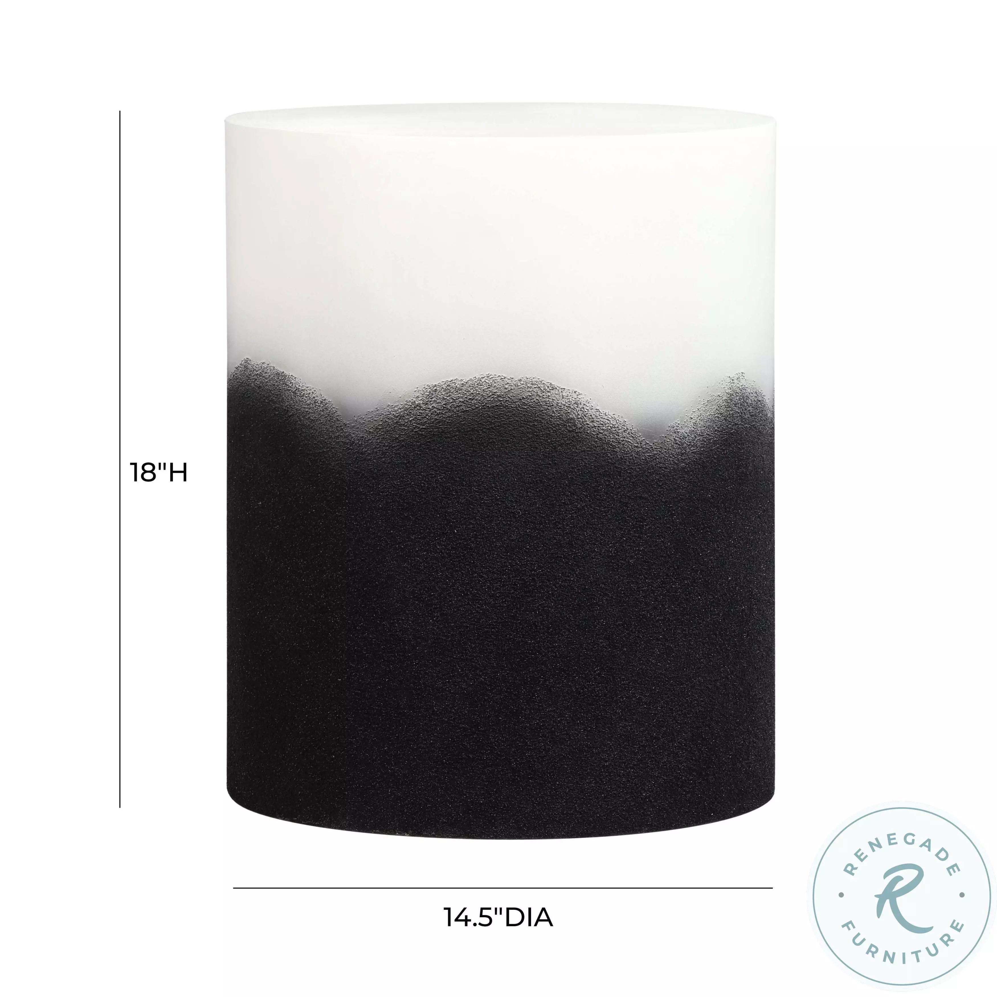 Matra Black and White Side Table