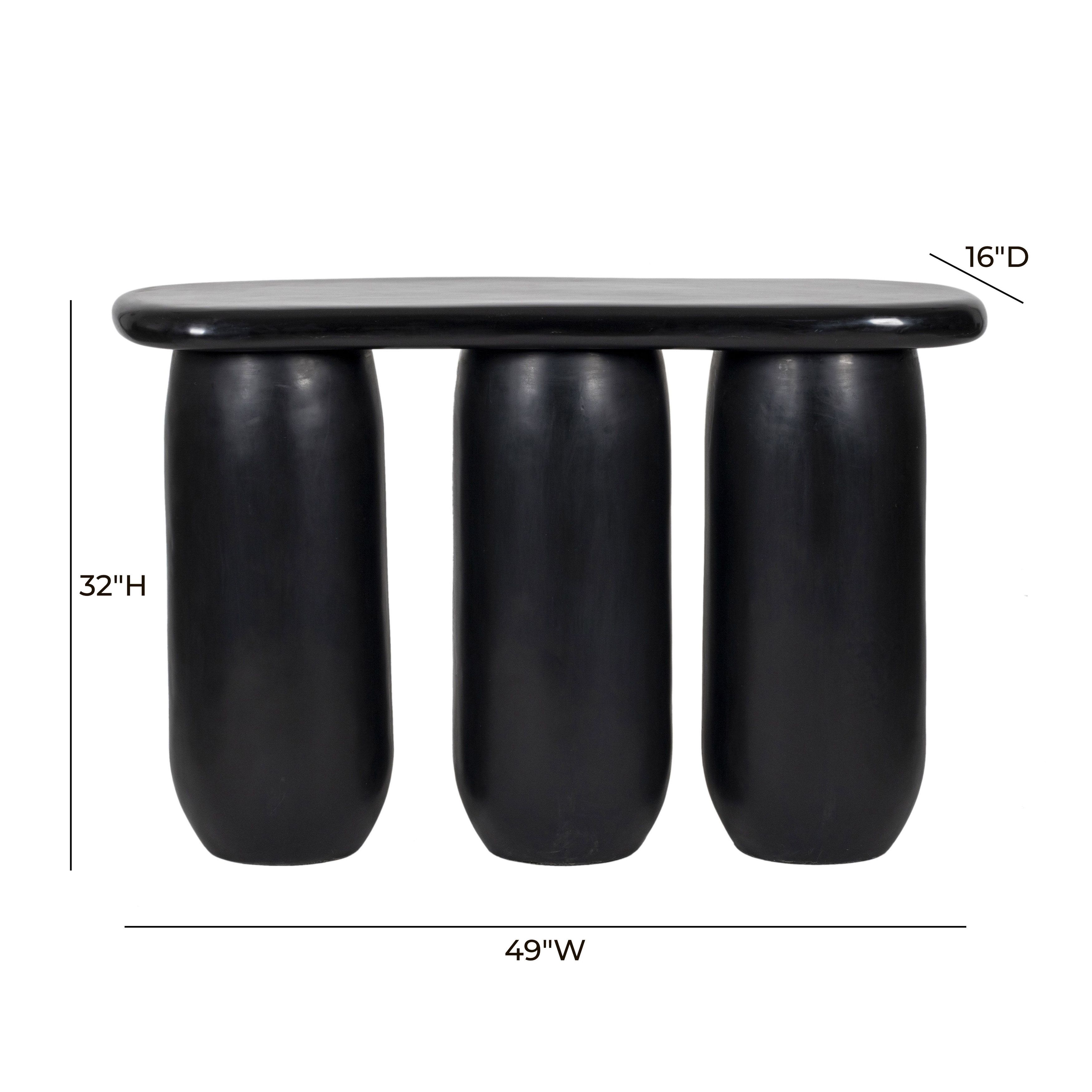 Rahul Black Console Table