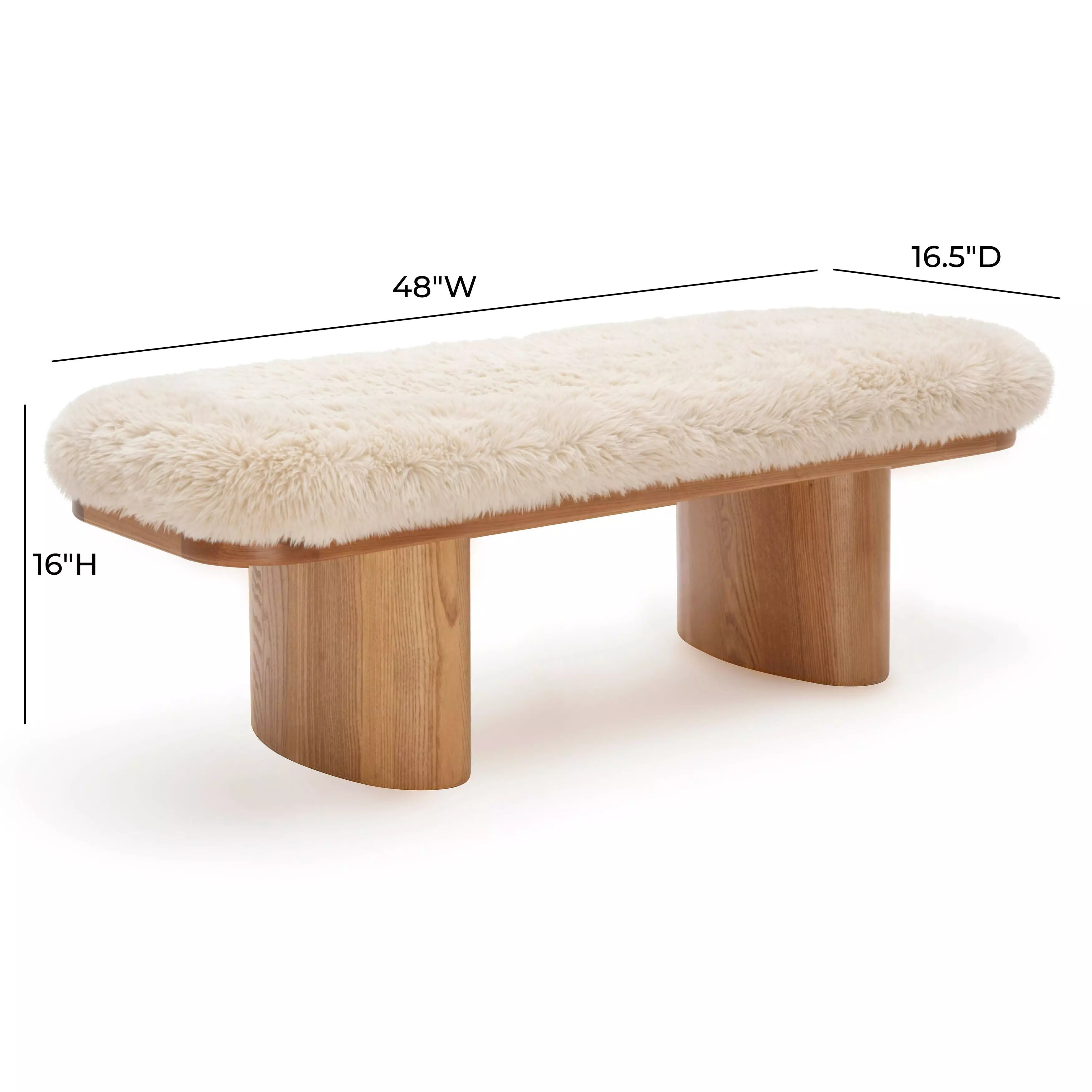 Ollie Natural 48" Bench