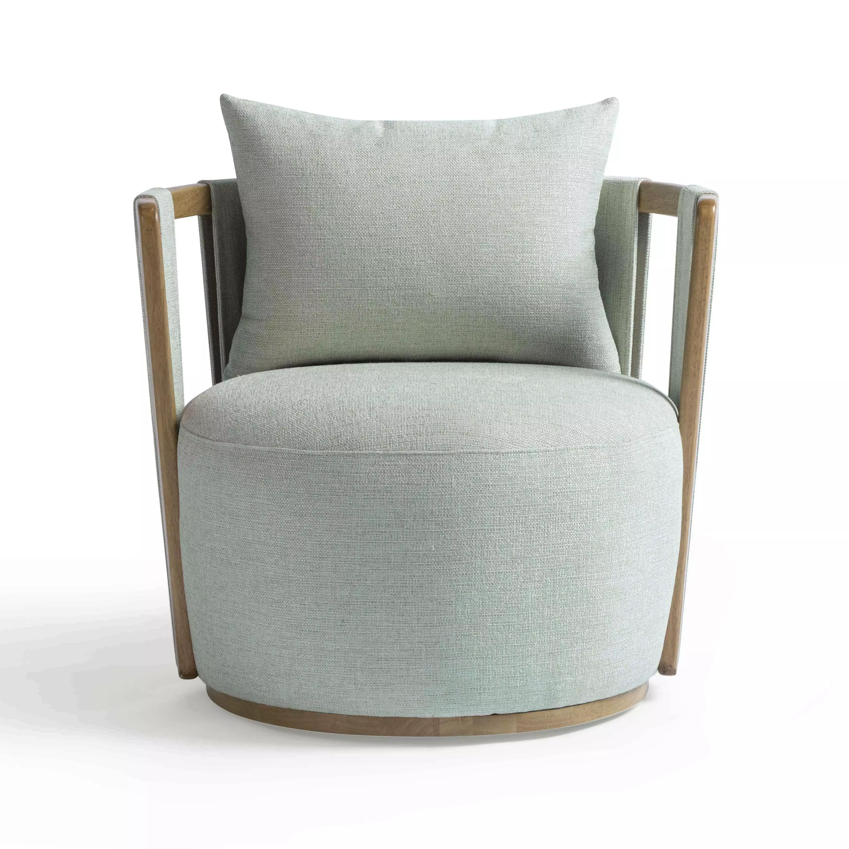 Paolo Mint Green Swivel Chair from TOV | Coleman Furniture