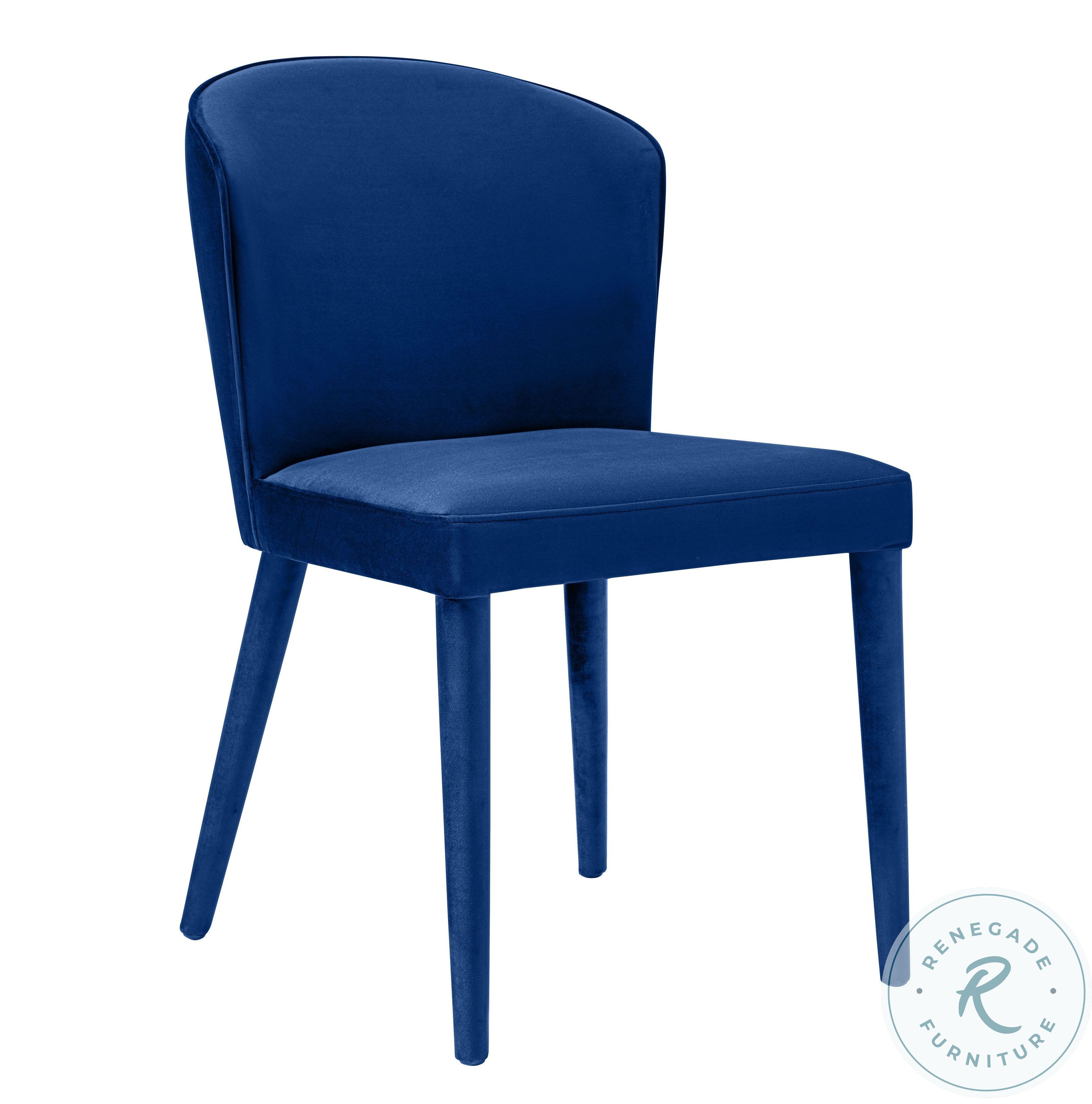 Metropolitan Navy Velvet Chair from TOV Coleman Furniture