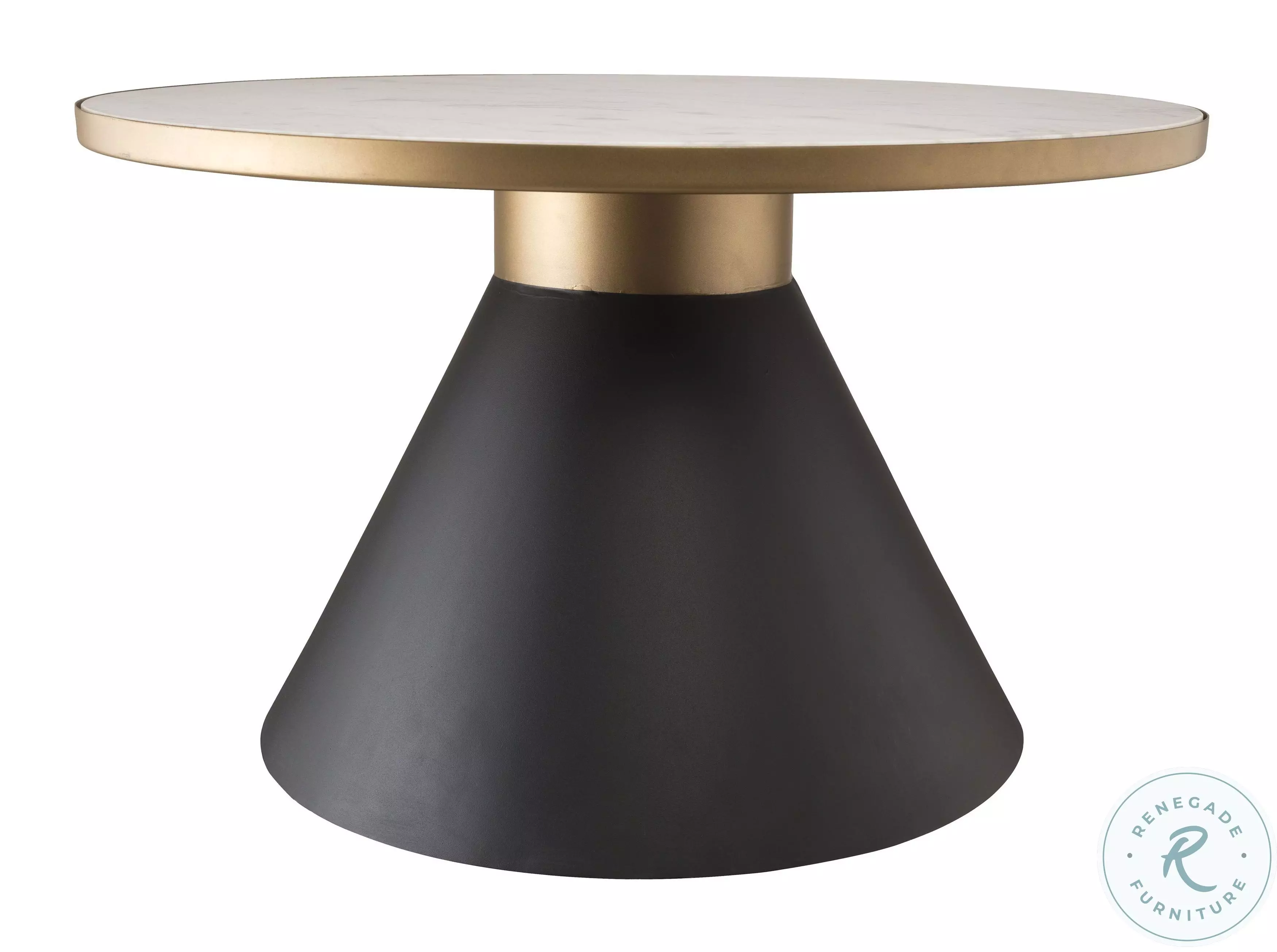 Richard White And Black Marble Cocktail Table from TOV | Coleman Furniture
