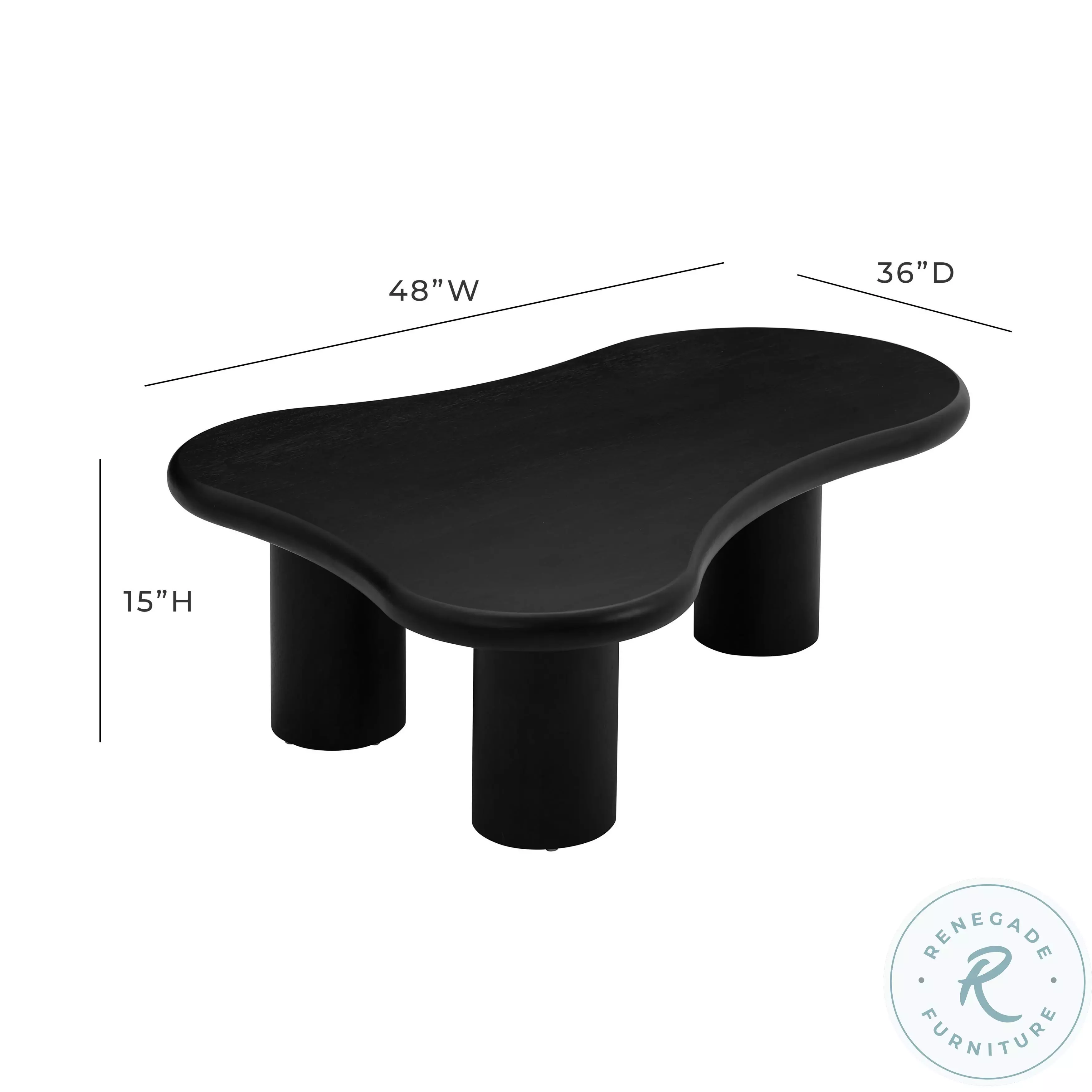 Gotham Onyx Black Coffee Table