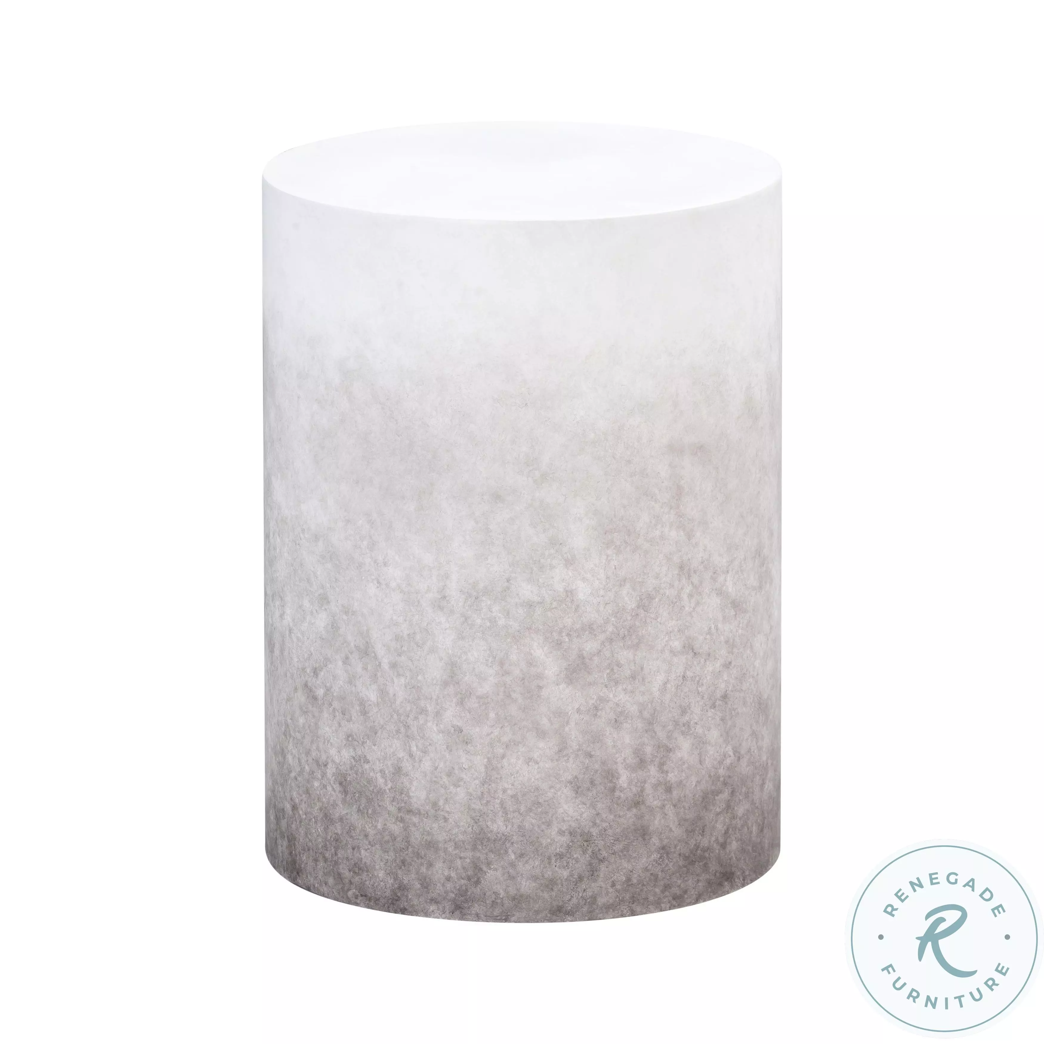 Sarana Grey Ombre Concrete Stool From TOV | Coleman Furniture